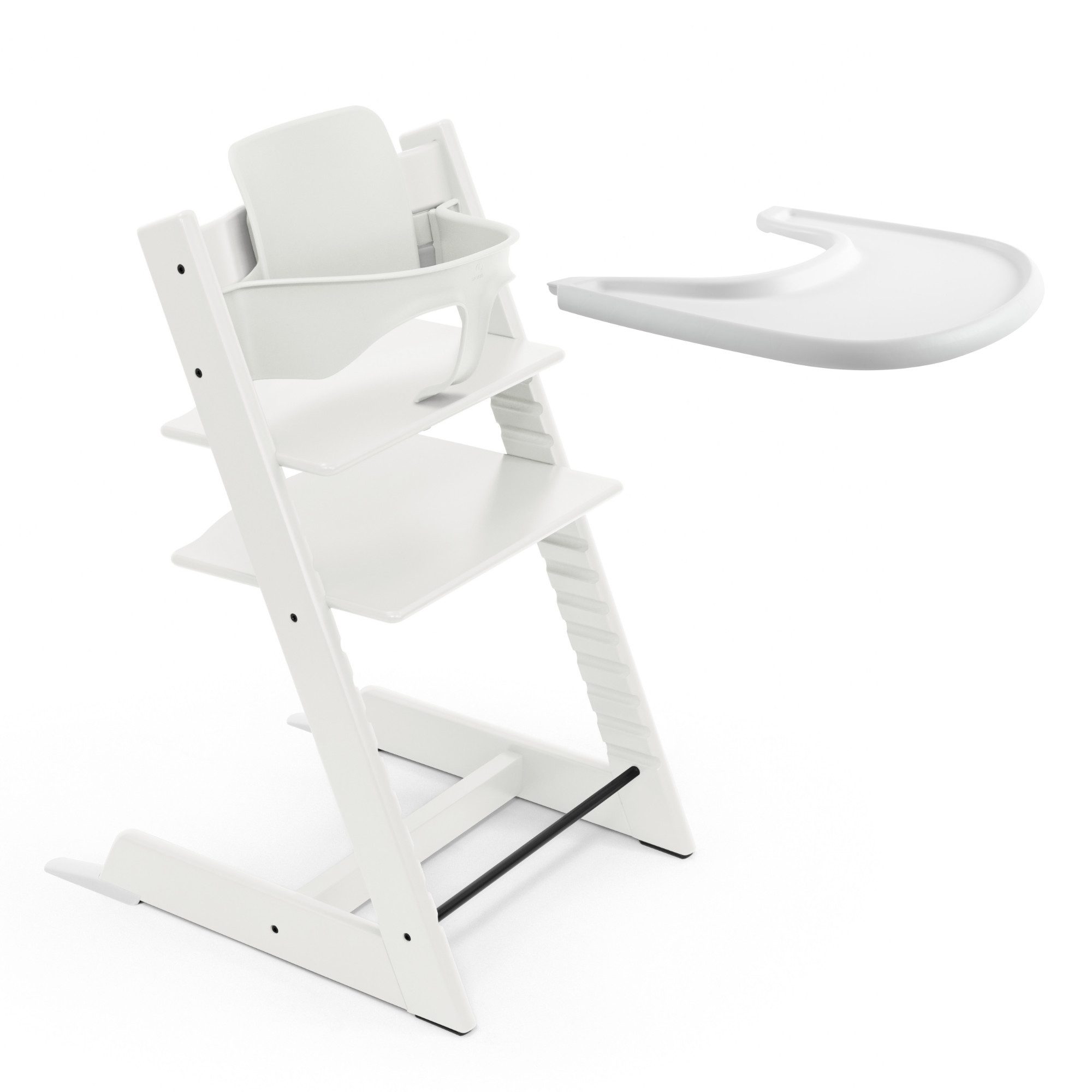 Stokke Hochstuhl Tripp Trapp Hochstuhl mit Baby set und Stokke Tray, für Kinder im Alter von 6-36 Monaten