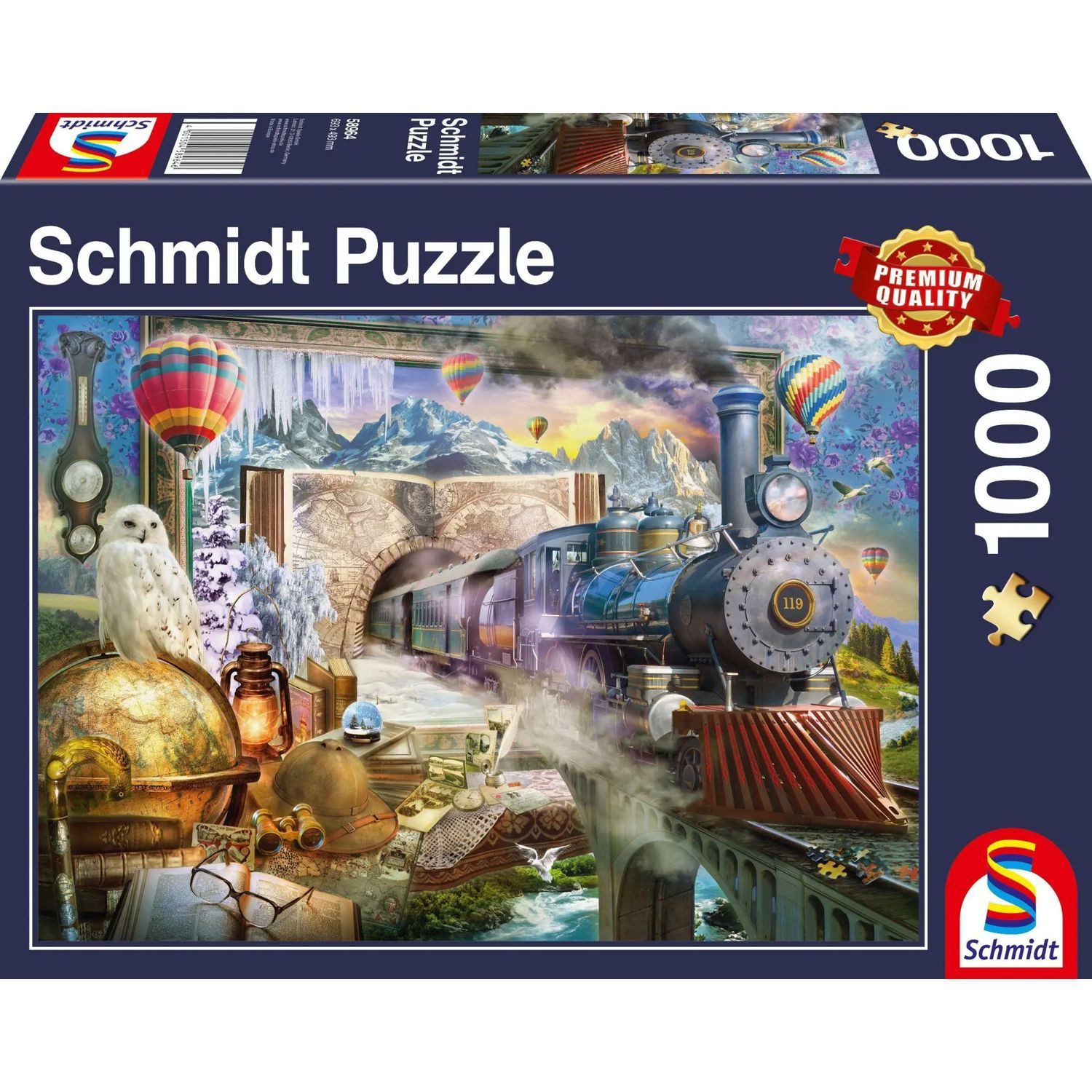 Schmidt Spiele Puzzle Magische Reise Puzzle 1.000 Teile, 1000 Puzzleteile