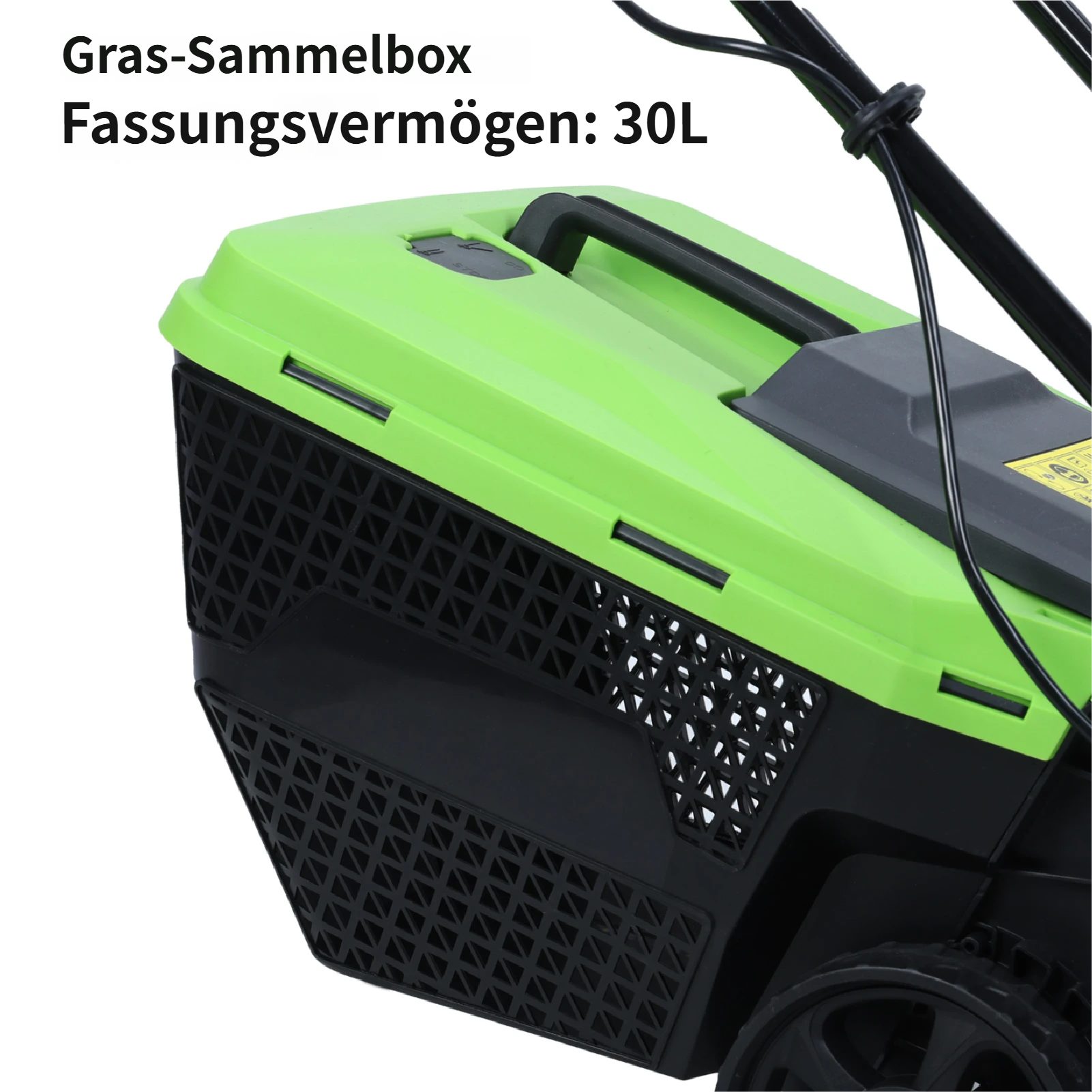 Rutaqian Electric Lawn Mower 1600 W Electric Lawn Mower Lawn Mower, Walk-Behind Lawn Mower, 32 cm Cutting Width, Self-Propelled Lawn Mower with Improved Brushless Motor