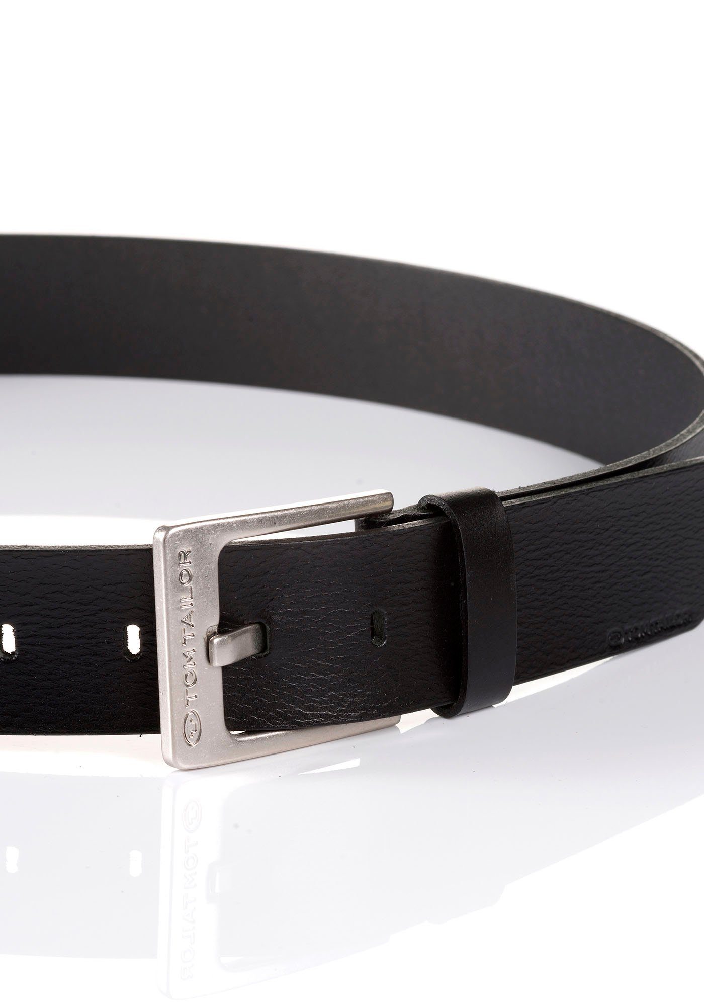 TOM TAILOR Ledergürtel TTCALVINPLUS 4 cm breiter Herrengürtel, Casual und J günstig online kaufen