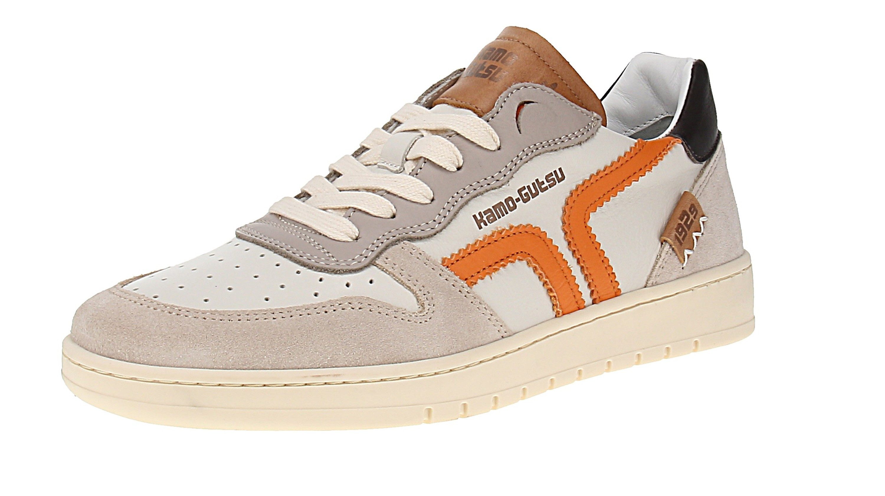 Kamo-Gutsu Kamo-Gutsu Campo-048 - Herren Schuhe Sneaker - Beige-Arancio Sne günstig online kaufen