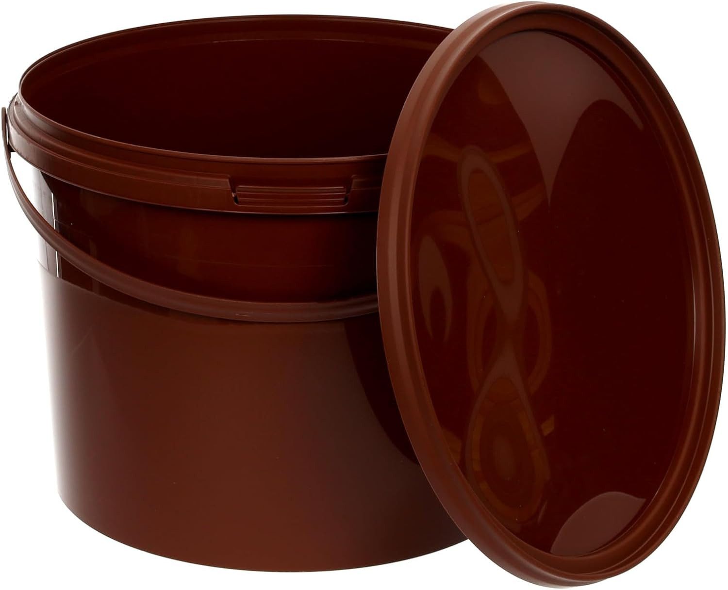BENBOW Putzeimer Eimer mit Deckel 30 20 10 5 3 1 0,5 L Viele Farben Lebensmittelecht, (1-tlg., PZH-, BRC- und DIN-ISO-zertifiziert), für Lebensmittel, Farben, Chemikalien