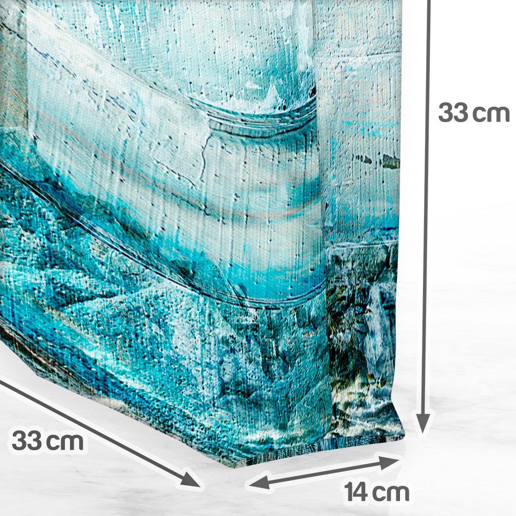 VOID Henkeltasche (1-tlg), Leuchtturm Gemälde Seefahrt Seereise Ostsee Nordsee Segeln Boot Welle
