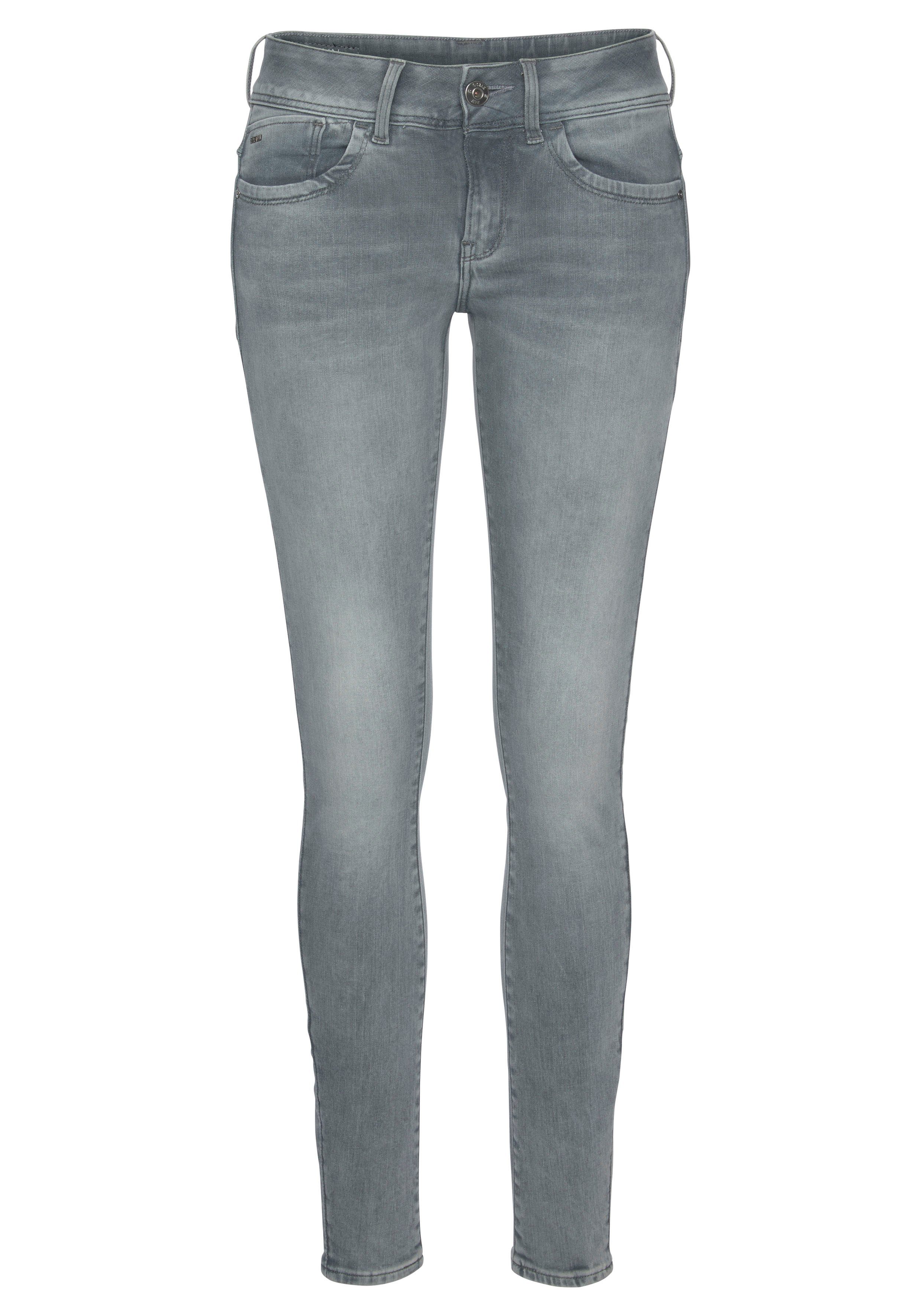G-Star RAW Skinny-fit-Jeans Mid Elasthan-Anteil faded mit grey Waist Skinny industrial