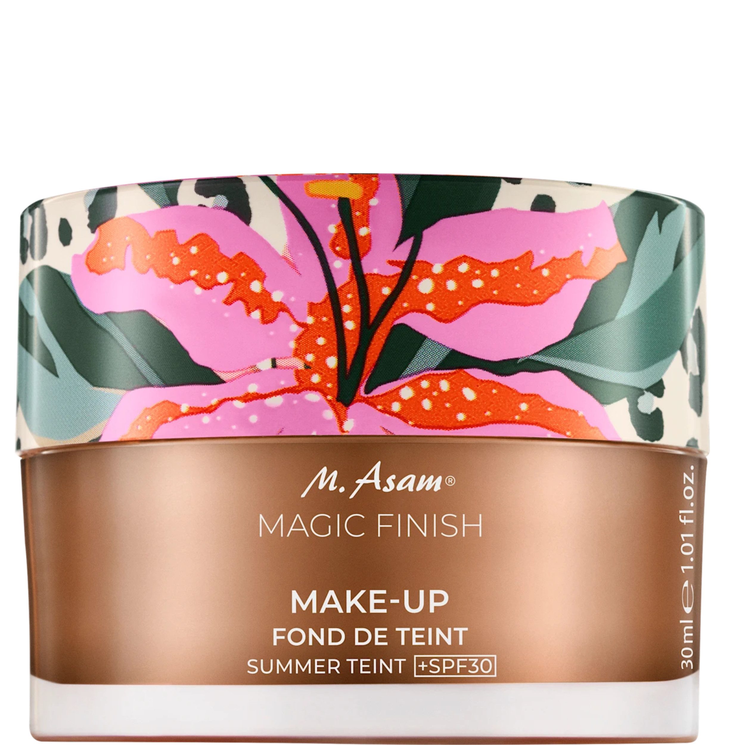 asambeauty Make-up Limited Edition Summer Teint, 30 ml, LSF 30, feuchtigkeitsspendend, 4in1 (Primer, Тональний крем, Основа, Пудра)