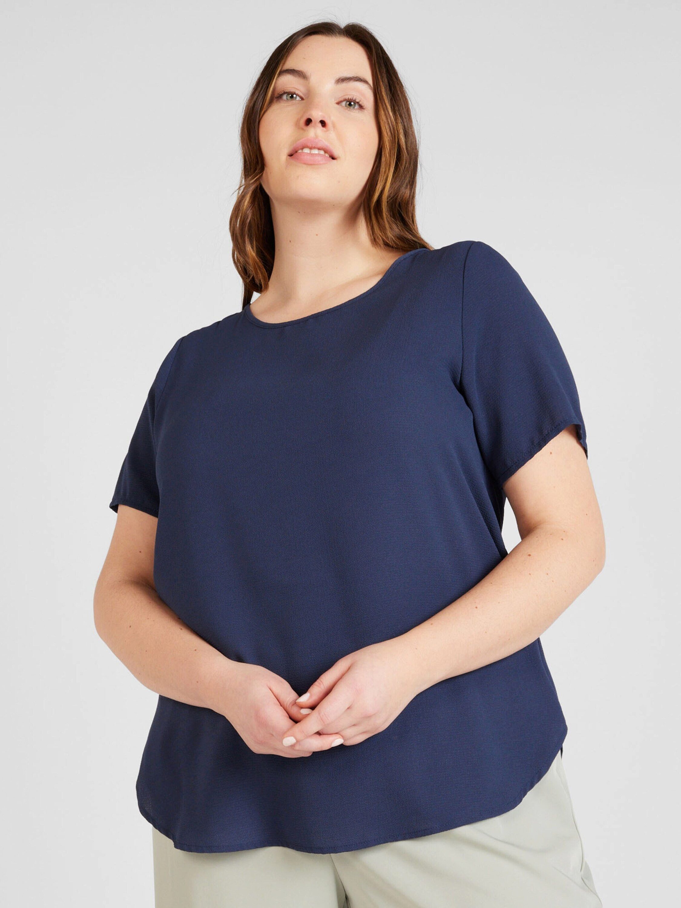 ONLY CARMAKOMA Kurzarmbluse CARVica (1-tlg) Cut-Outs günstig online kaufen