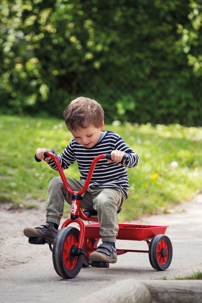 Winther Dreirad MINI Krippendreirad mit Wanne – Robustes Dreirad
