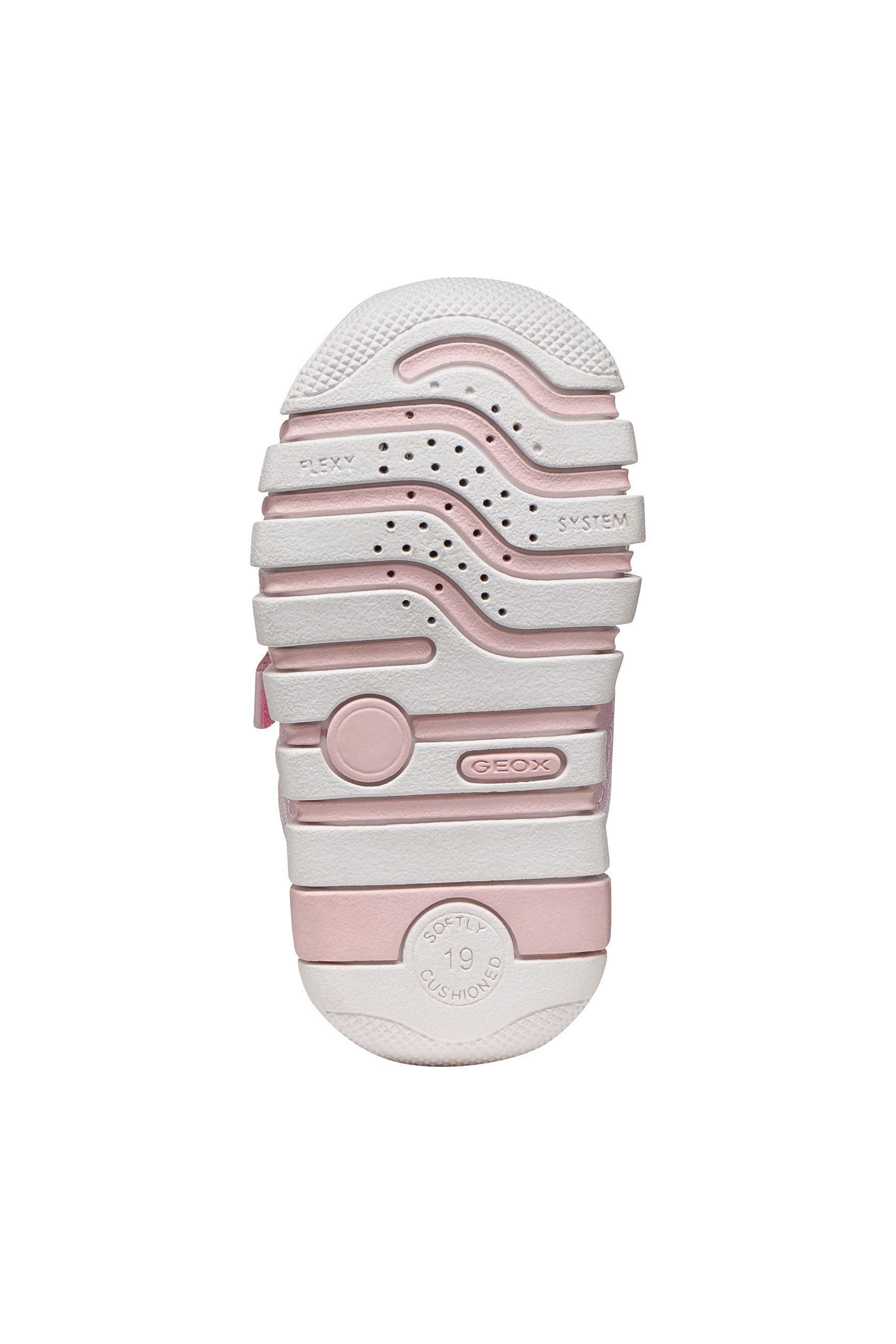 Geox B IUPIDOO GIRL Lauflernschuh Babyschuh im Pastell-Look, Größenschablone zum Download