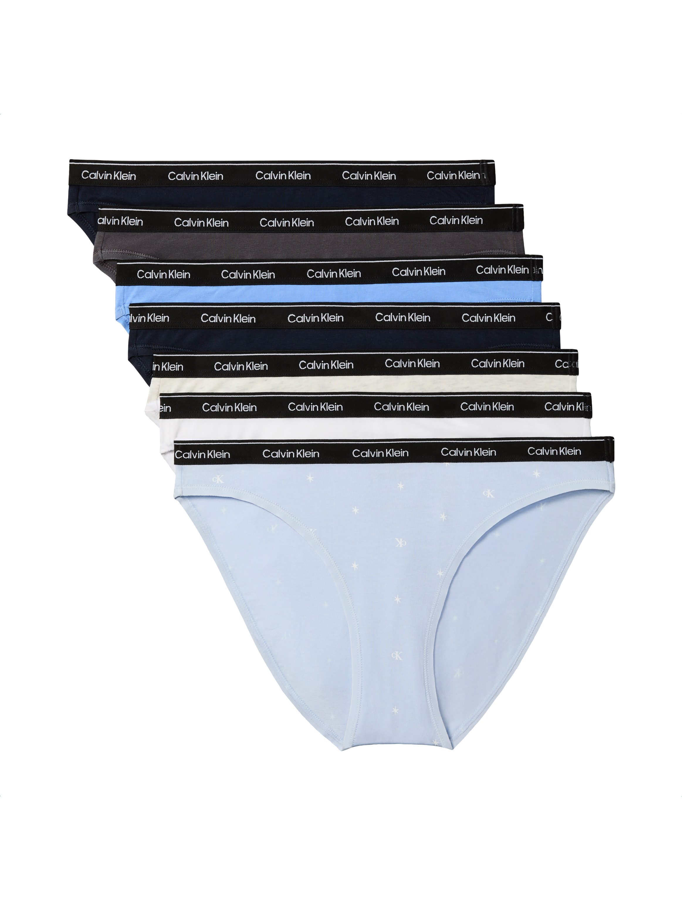 Calvin Klein Underwear Bikinislip BIKINI 7PK (Packung, 7er-Pack) Körpernahe Passform mit elastischem Bund