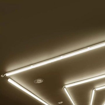 Braytron Deckenleuchten LED Unterbauleuchte Lichtleiste Küchen Lampe, 4 Watt, 440 Lumen, Kaltweiß 6000K, Maße: 31,3 x 2,2 x 3 cm