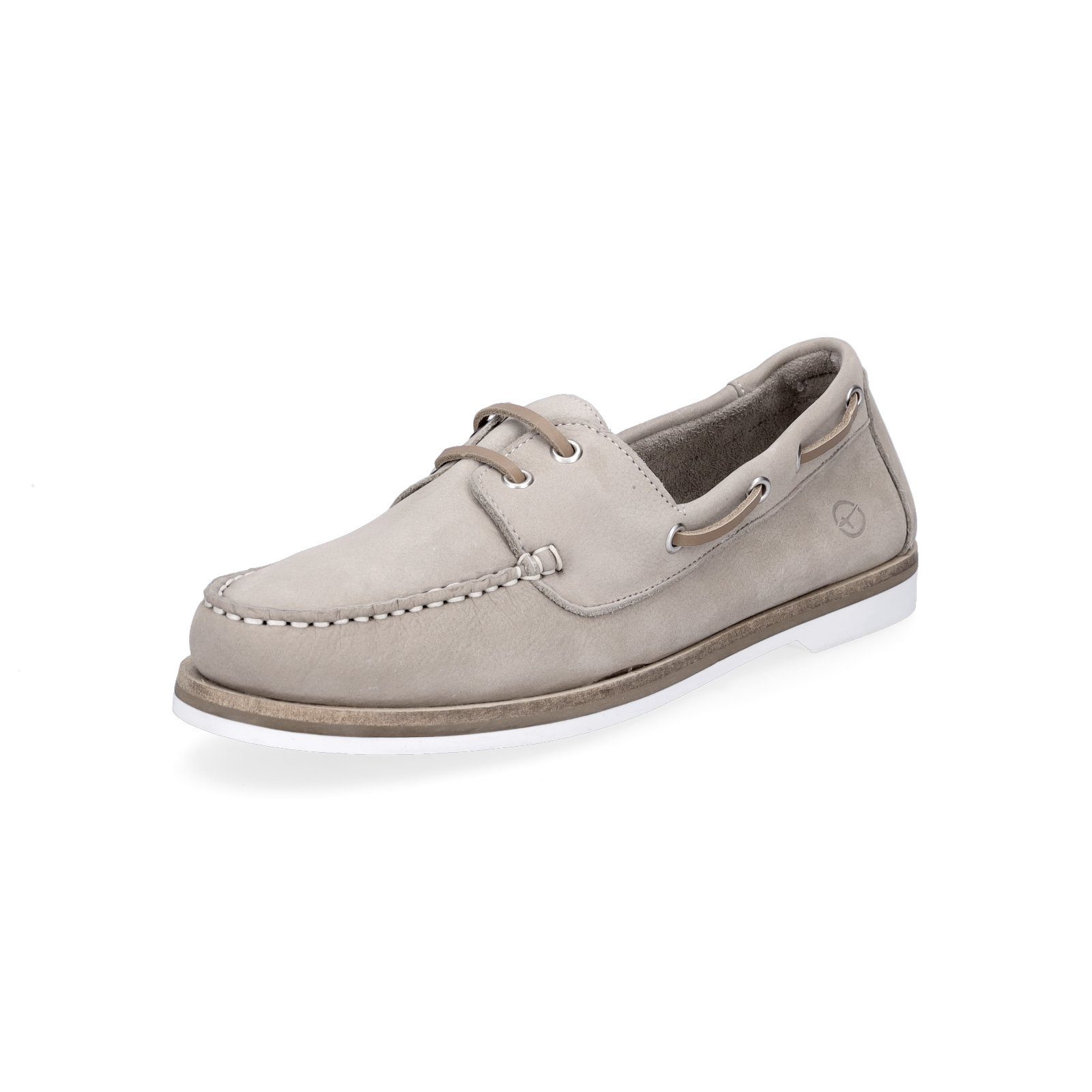 Tamaris Damen Leder Mokassion taupe Mokassin