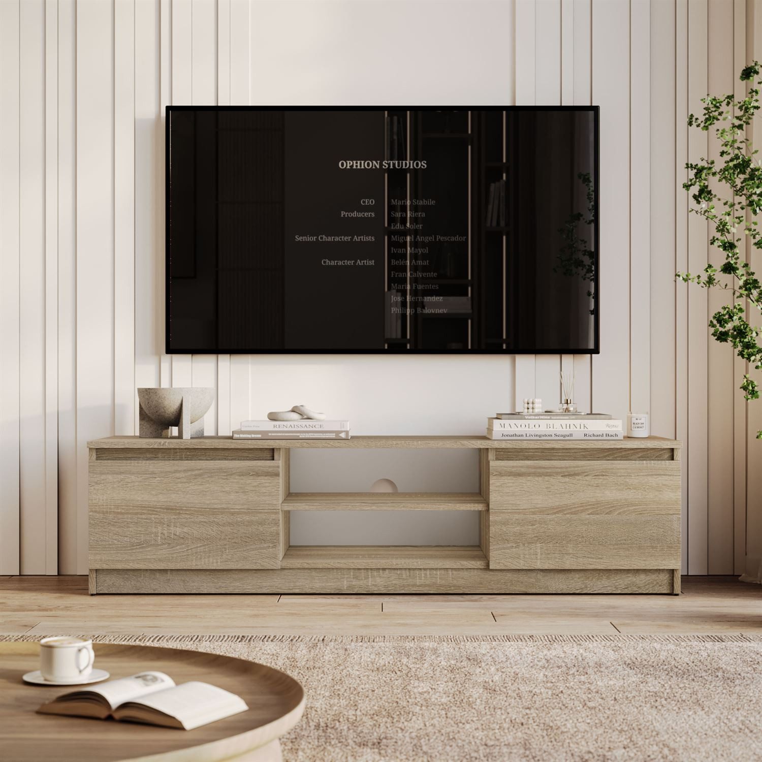 Lookway TV-Schrank HANA 140 cm TV-Lowboard mit Stauraum (1x TV-Schrank) Breite: 140 cm