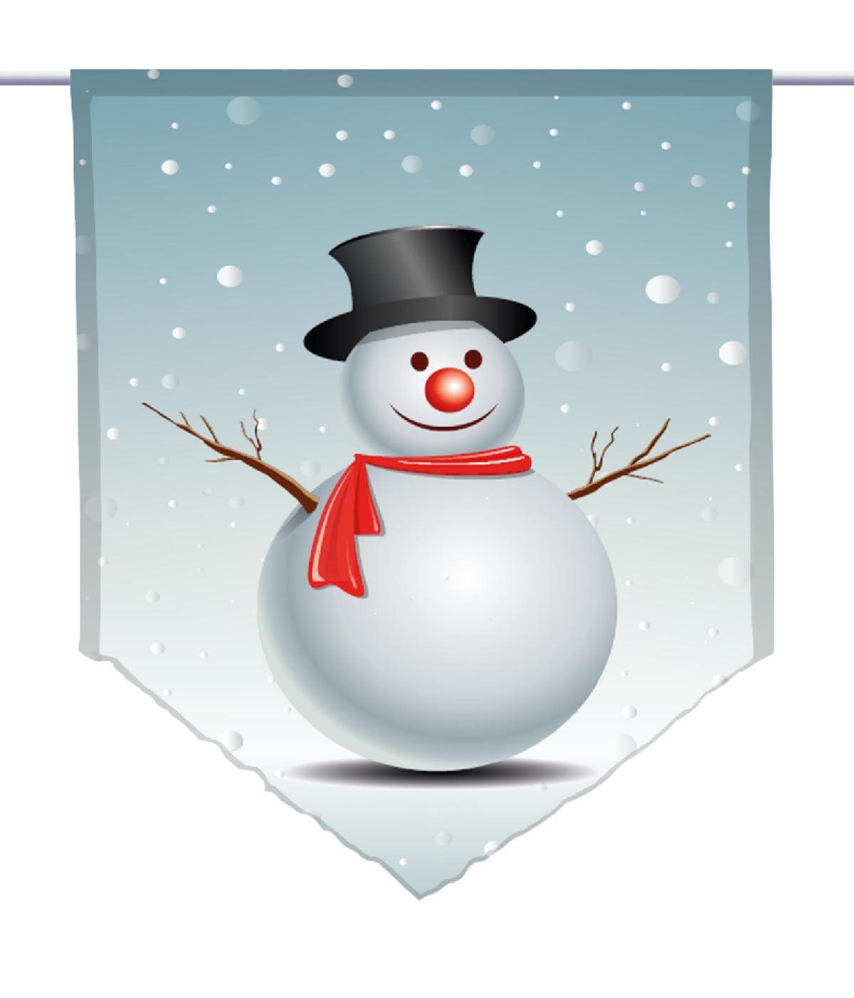 gardinen-for-life Scheibengardine Schneemann Scheibenhänger spitz günstig online kaufen