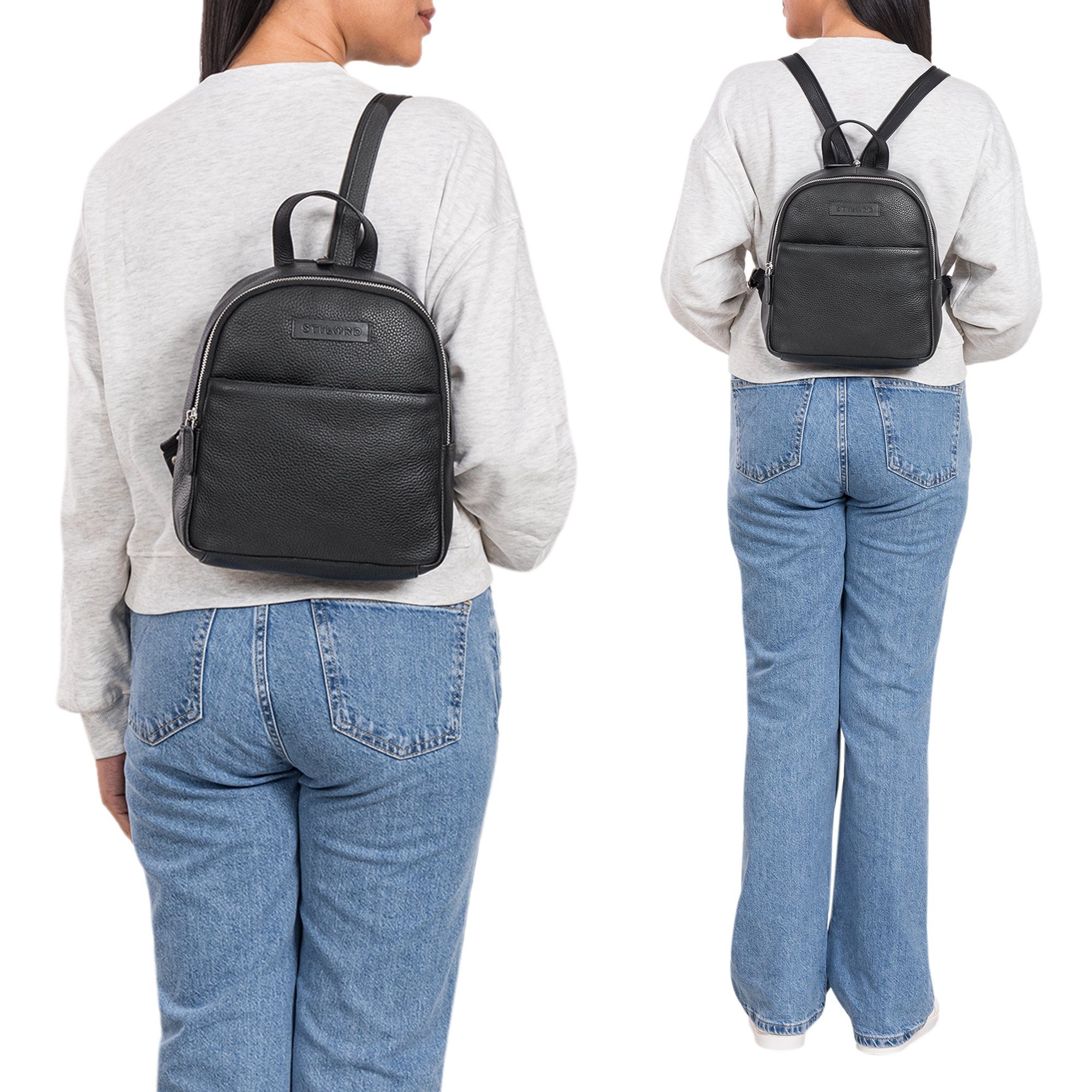 STILORD Cityrucksack "Elonora" Vintage Leder Rucksack günstig online kaufen