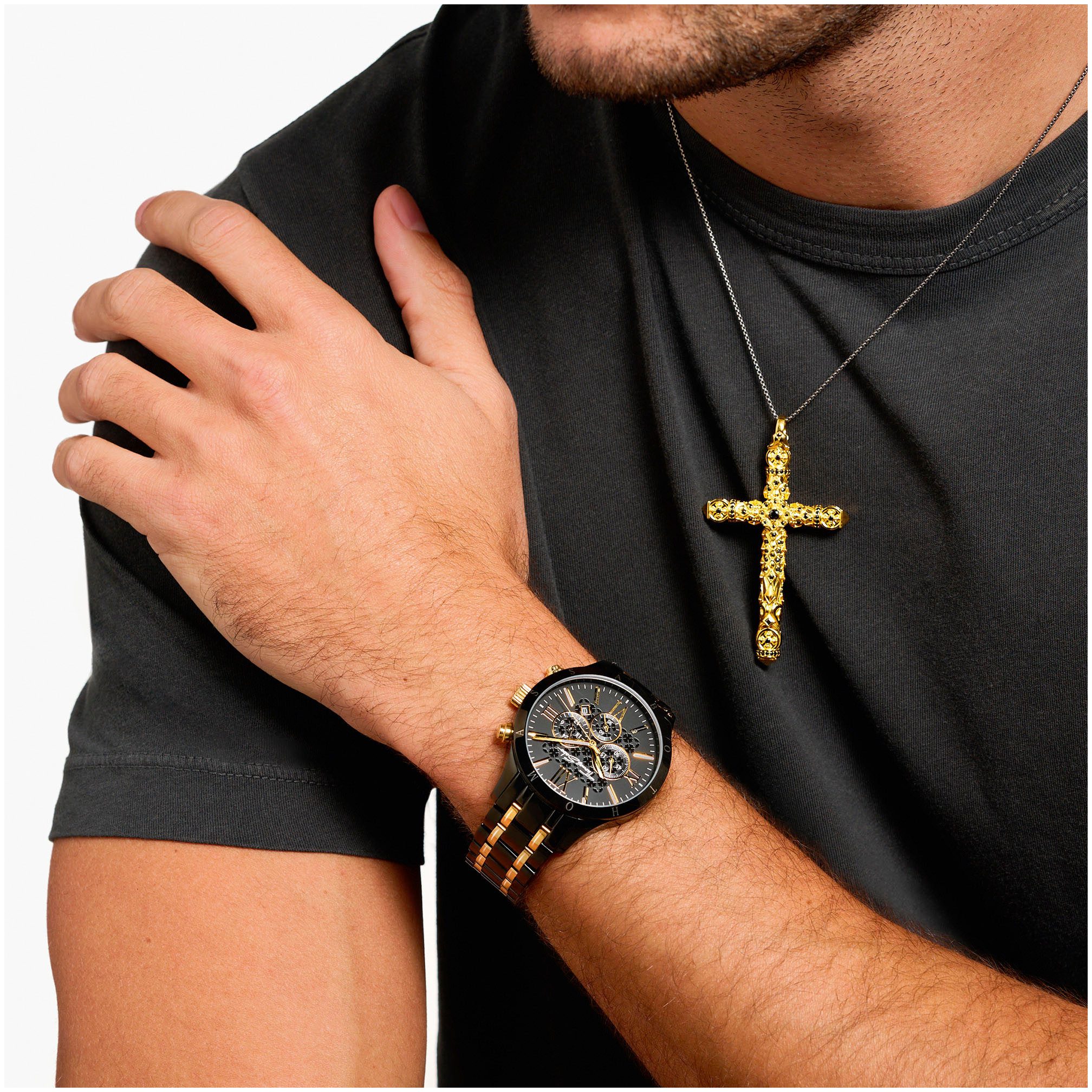 THOMAS SABO Chronograph REBEL URBAN WA0264-278-203-43 MM, Quarzuhr, Armband günstig online kaufen