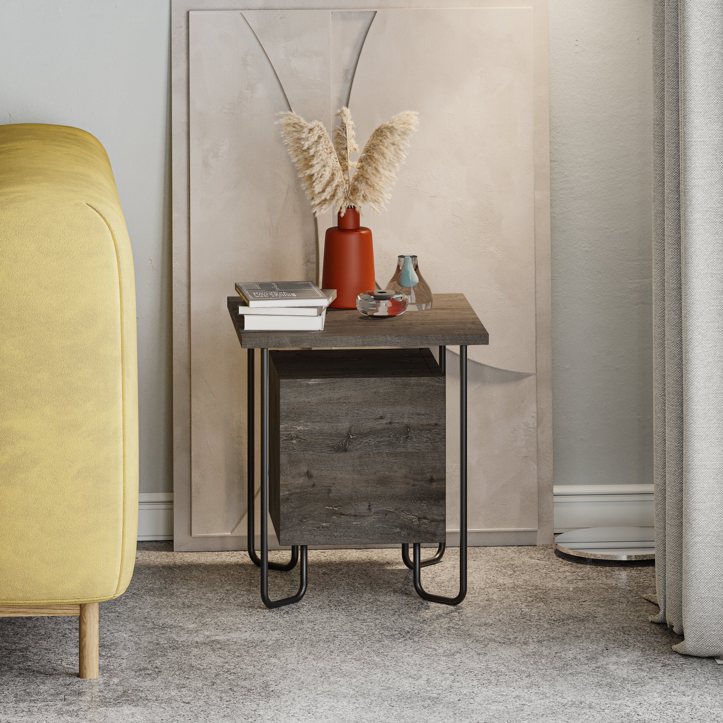 Decortie Nachttisch Acres, Moderner Nachttisch, Schlafzimmermöbel günstig online kaufen