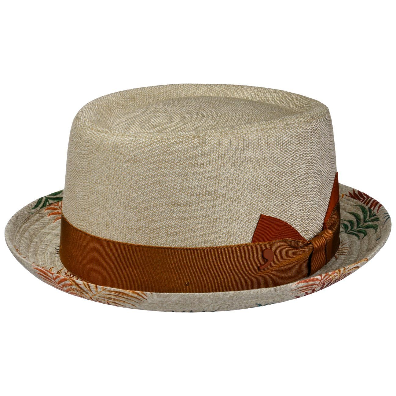 Alfonso D´Este Sonnenhut (1-St) Porkpie mit Futter, Made in Italy