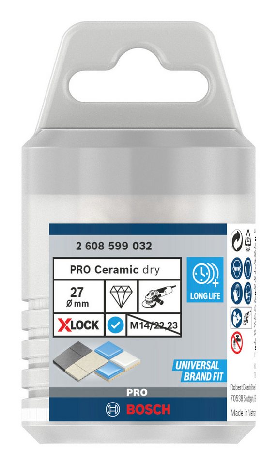 Thumbnail - BOSCH Diamanttrockenbohrer Pro Core Cutter dry, Ø 27 mm, X-Lock, 27 x 35 mm