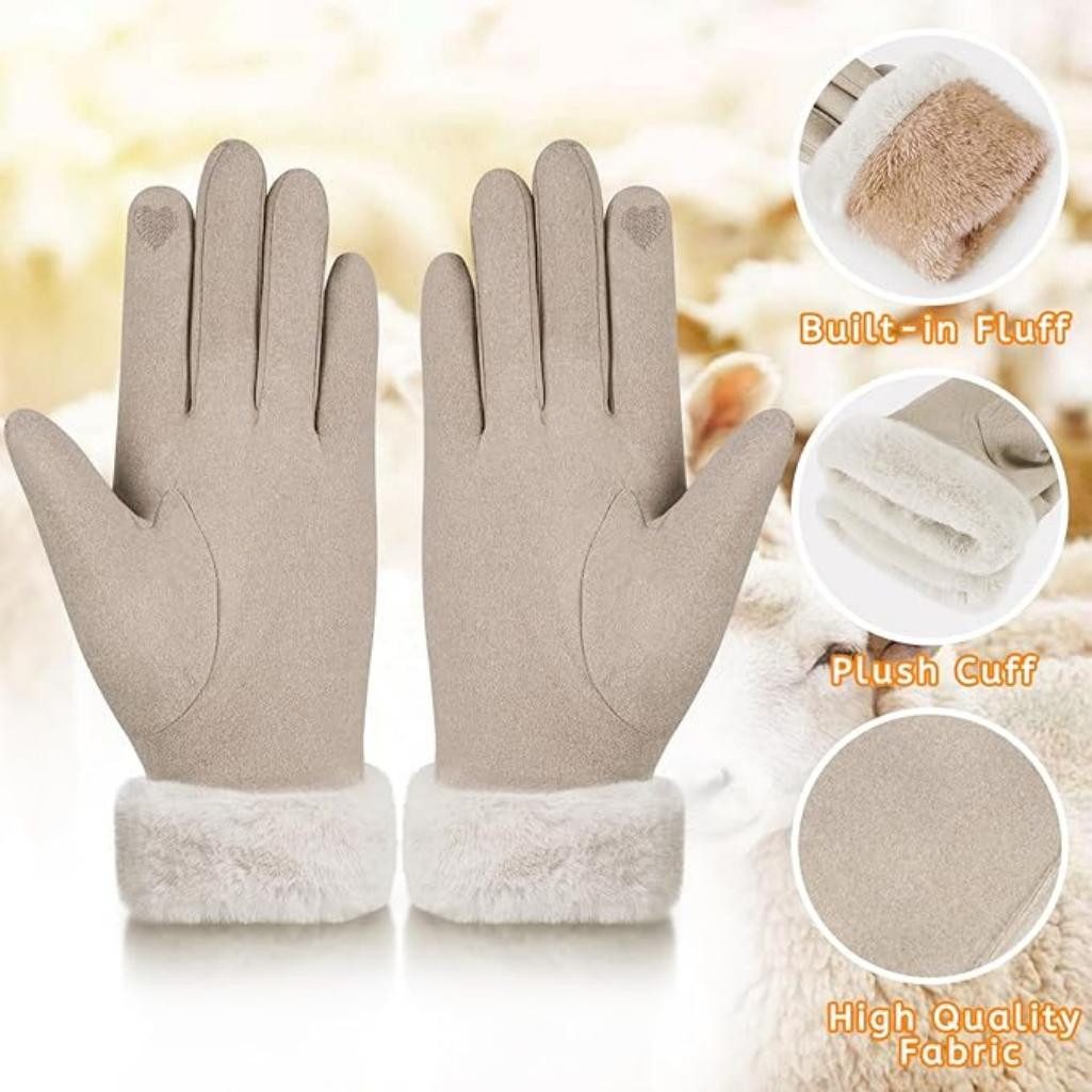 Bextsrack Fleecehandschuhe Winterhandschuhe Damen,Handschuhe Warm mit Therm günstig online kaufen