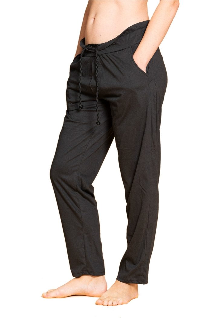 Yogahose Yogahose unisex aus 100% Baumwolle bequeme Sweathose für Damen