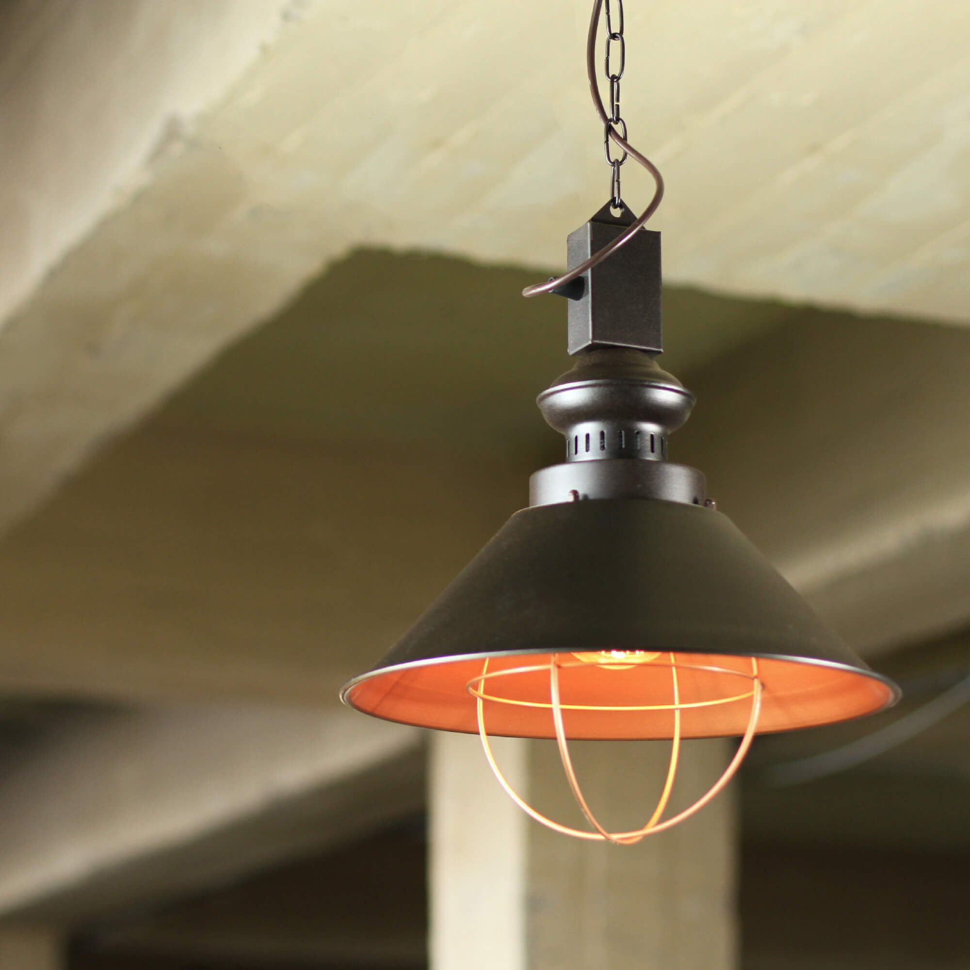 Licht-Erlebnisse Pendelleuchte INDUSTRIE, ohne Leuchtmittel, Hängeleuchte Esszimmer Chocolate Industrial vintage Hängelampe Lampe