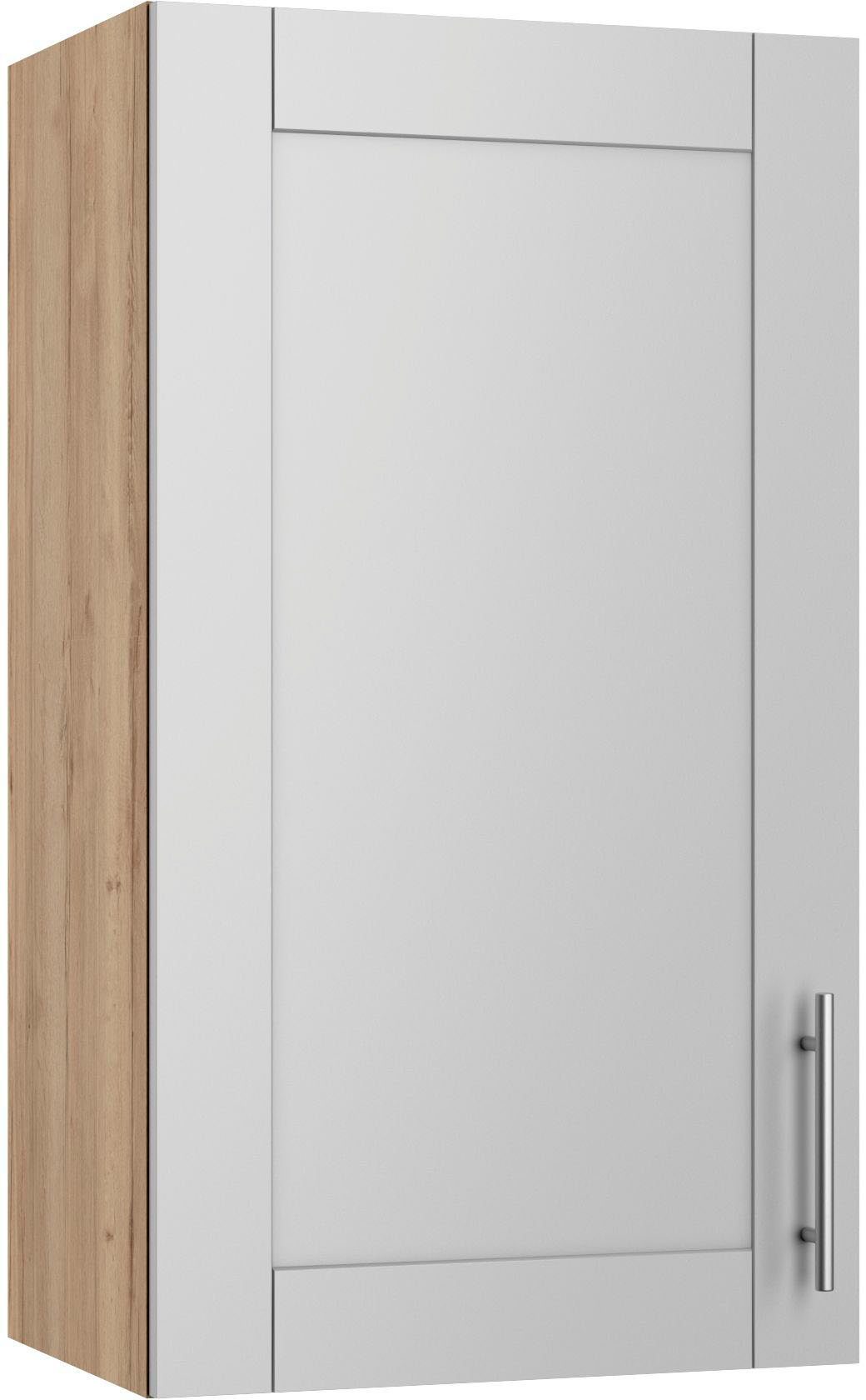 OPTIFIT Hängeschrank Ahus Breite 50 cm | Nachbildung Nachbildung hellgrau wildeiche matt/wildeiche