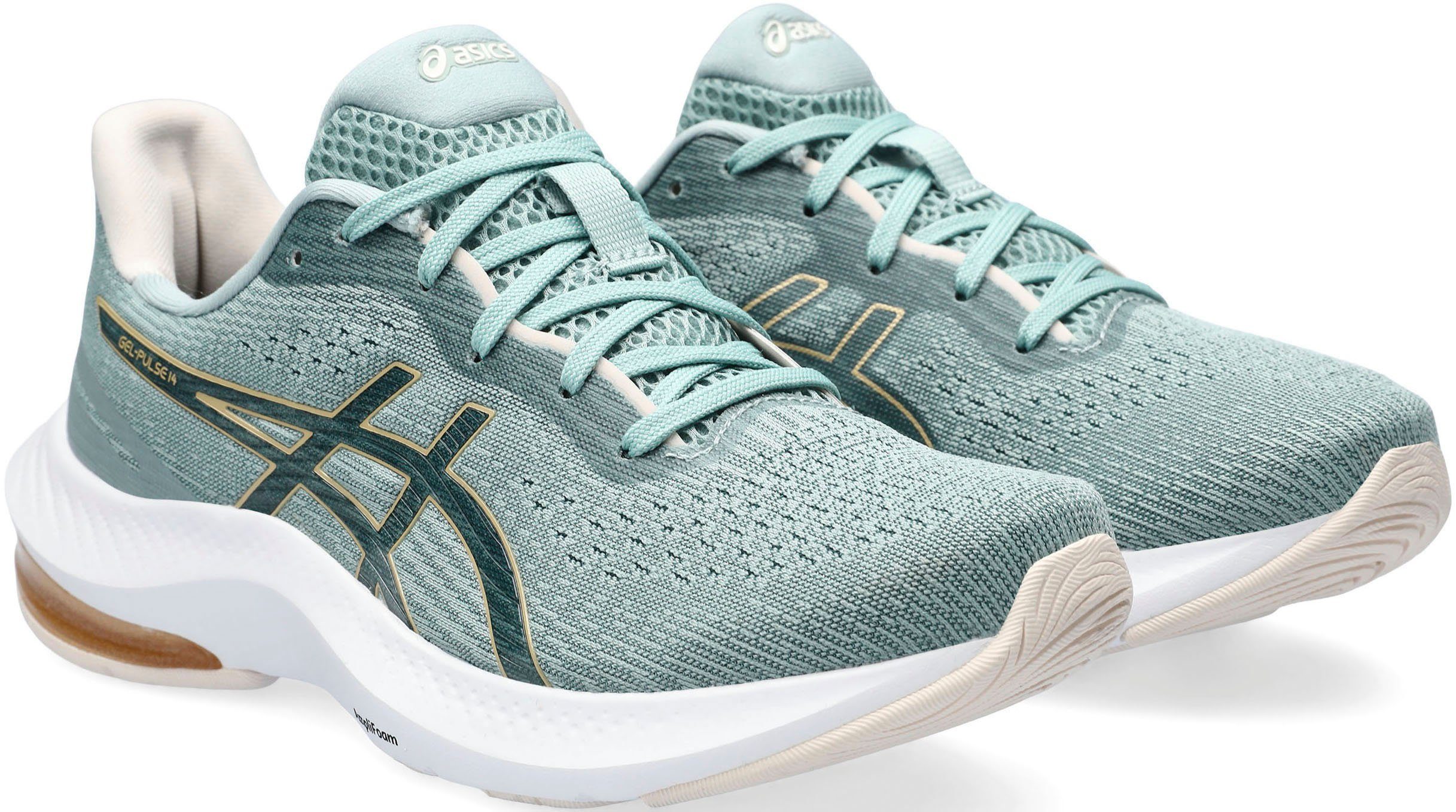 Asics GEL-PULSE 14 Laufschuh grau-grün