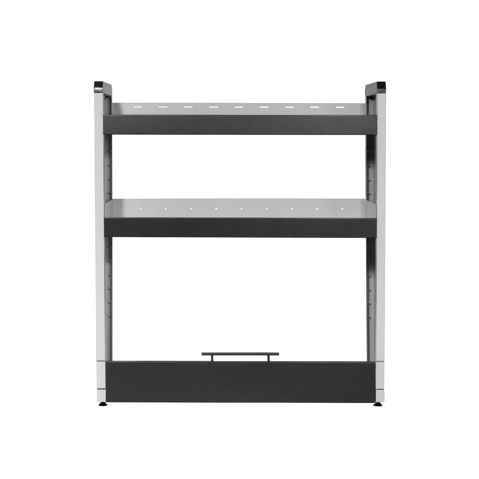 PROREGAL® Standregal Fahrzeugregal KFZ, 2 Ebenen, HxBxT 110x98x40cm, Lichtgrau/Anthrazit