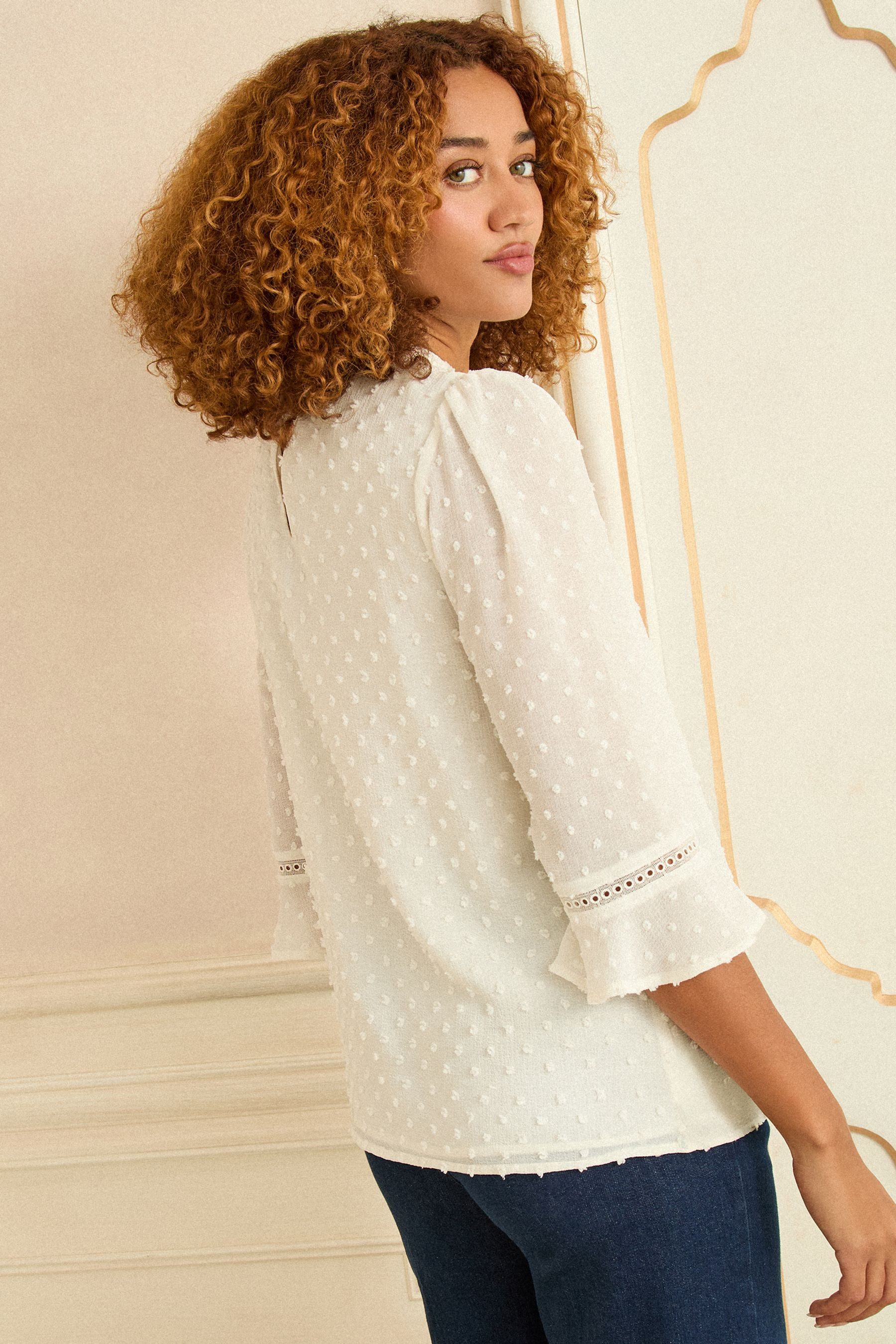 Love & Roses Langarmbluse Love & Roses Bluse mit 3/4-Trompetenärmel, Regula günstig online kaufen