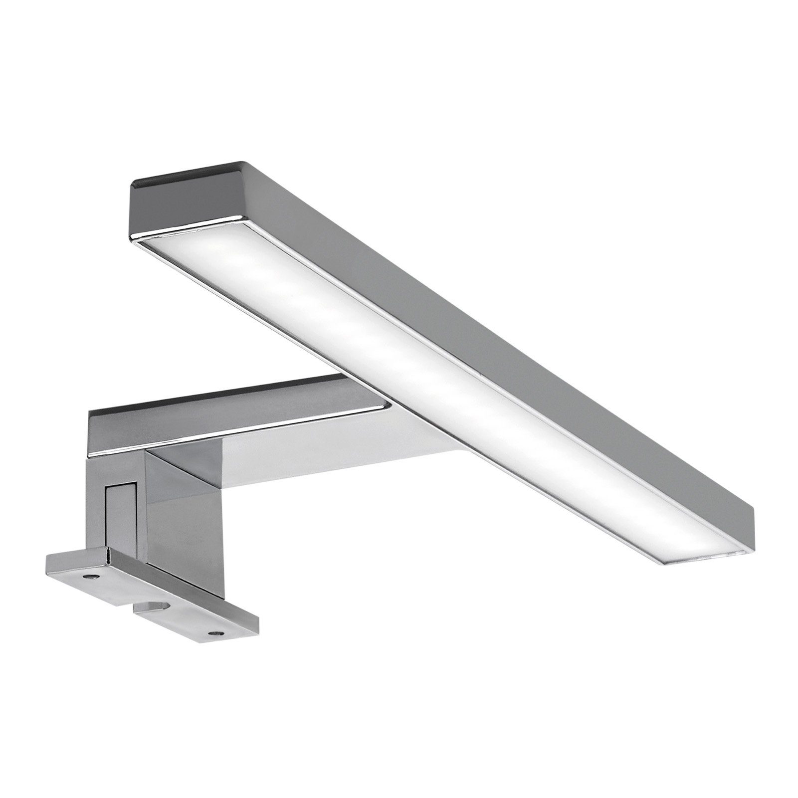 SO-TECH® LED Spiegelleuchte Aufbauleuchte SKY Schrankleuchte fürs Bad Hohe Lichtleistung, LED fest integriert, Neutralweiß, Länge 300 mm 230V / 5W chrom poliert