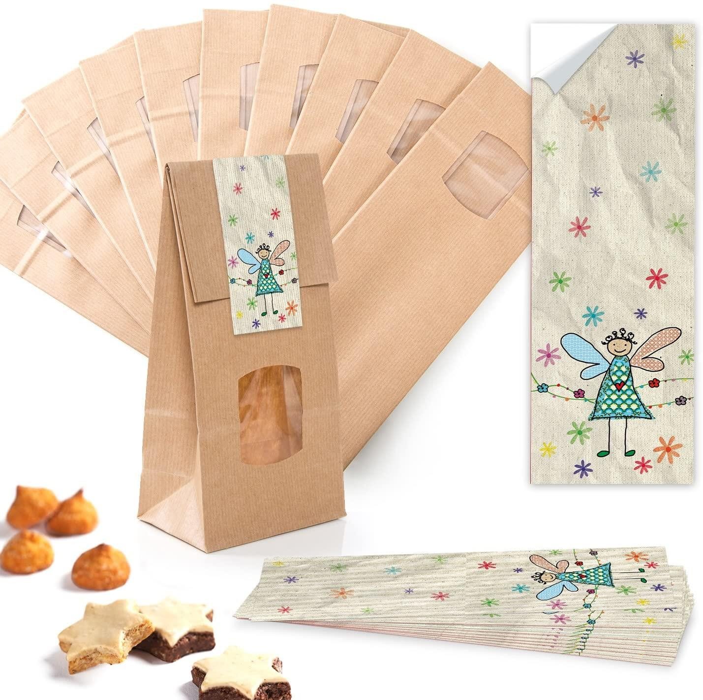 Logbuch-Verlag Dekofigur Braune Blockbodenbeutel + bunte günstig online kaufen