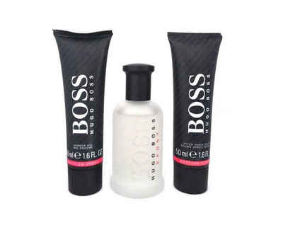 Hugo Boss Home Eau de Toilette Hugo Boss Bottled Sport Geschenkset 50ml EDT Spray, 50ml Shower Gel, 50 ml Aftershave Balm, 1-tlg.