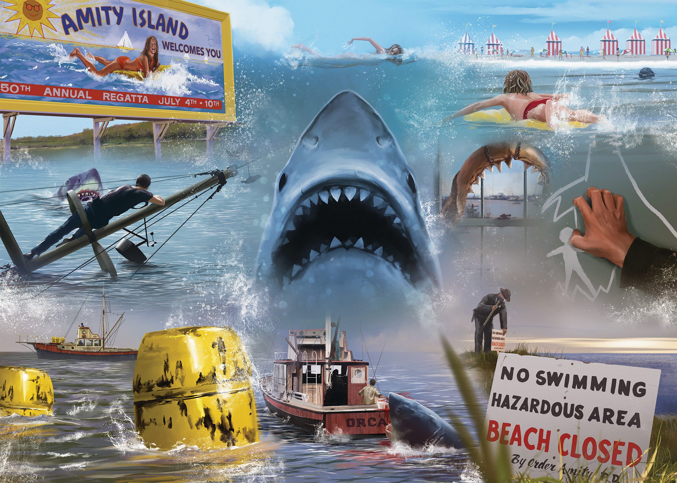 Ravensburger Puzzle Artist Collection, Jaws, 1000 günstig online kaufen