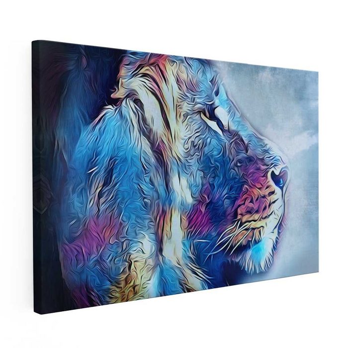 Mister-Kreativ XXL-Wandbild Cool Lion Illustration - Premium Wandbild Viele Größen + Materialien Poster + Leinwand + Acrylglas