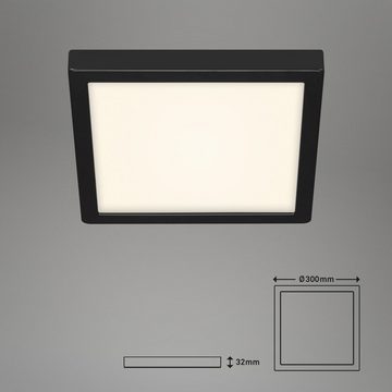 Briloner Leuchten LED Deckenleuchte 3467-415, LED fest verbaut, Neutralweiß, Deckenlampe modern 21W 2000lm 4000K IP20 30x30cm