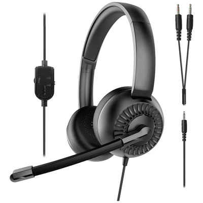 Speedlink On Ear Headset Kopfhörer (Headset, Lautstärkeregelung, Mikrofon-Stummschaltung)