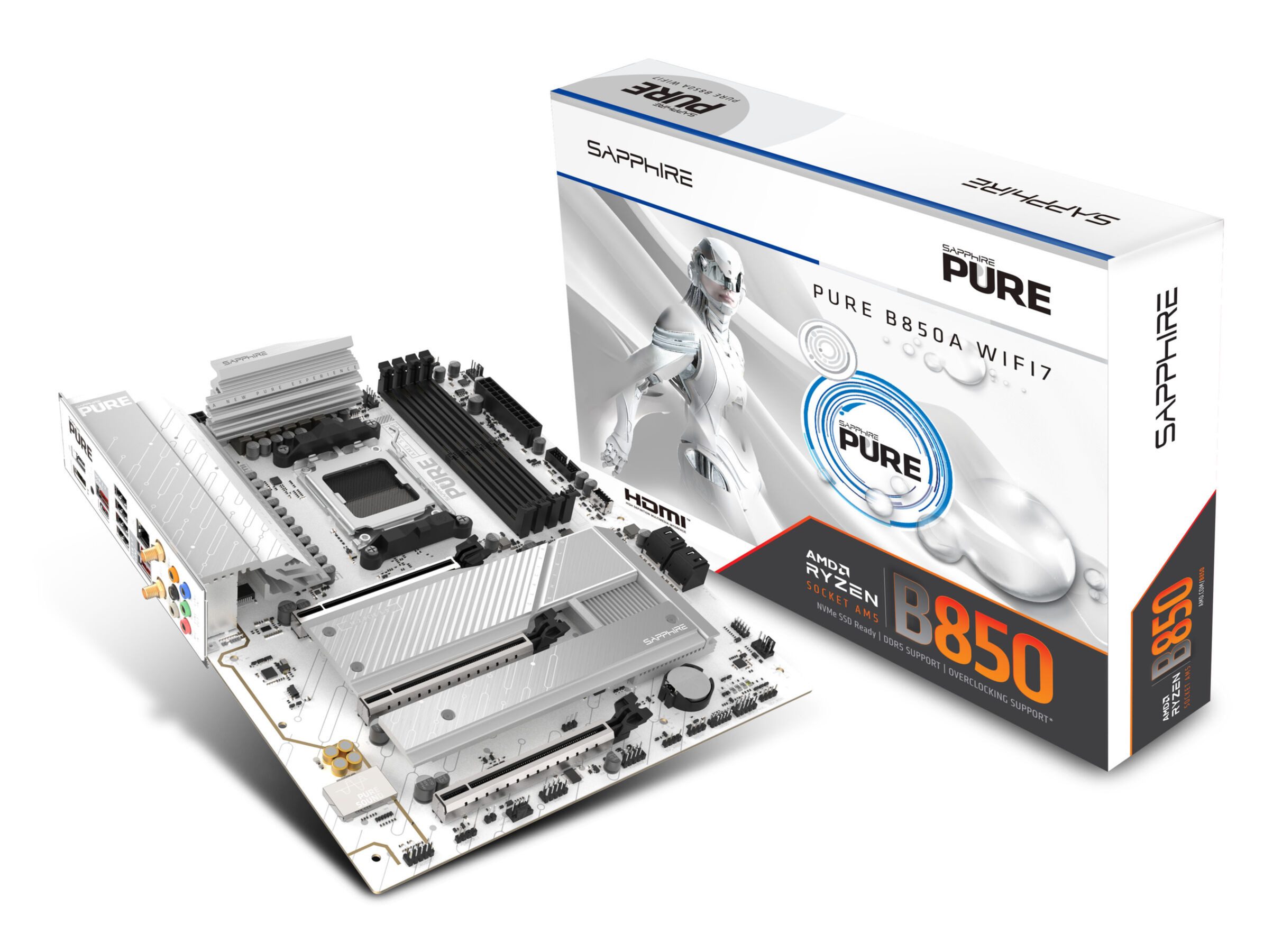 Sapphire PURE B850A WIFI 7 Mainboard
