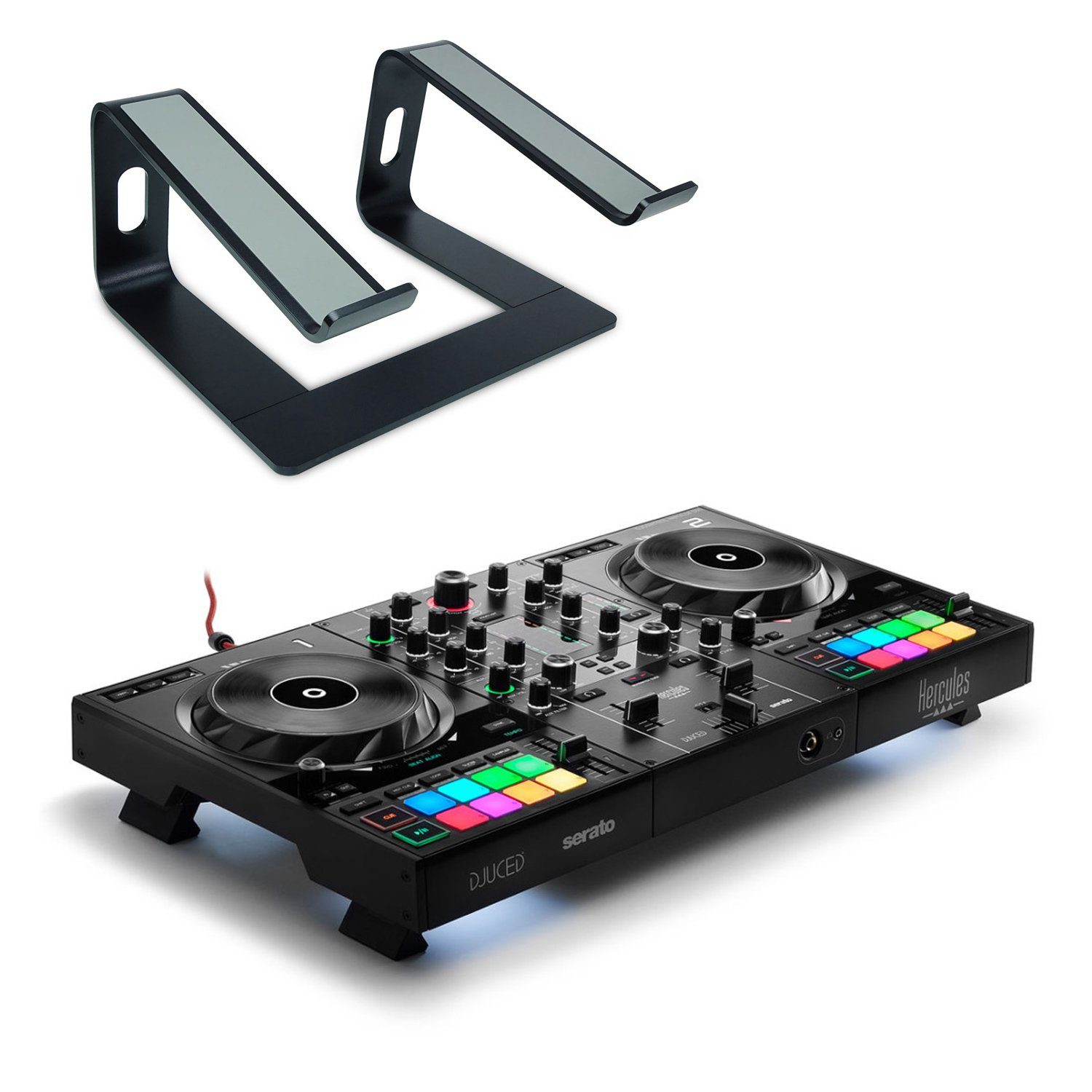 HERCULES DJ Controller DJ Control Inpulse 500 mit Ständer Schwarz