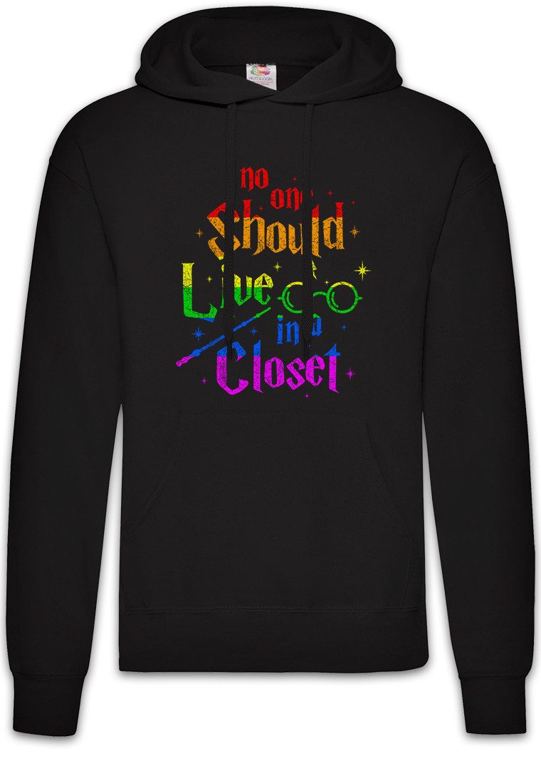 Hoodie No One Should Live In A Closet Herren Hoodie Gay Schwul Harry Pride