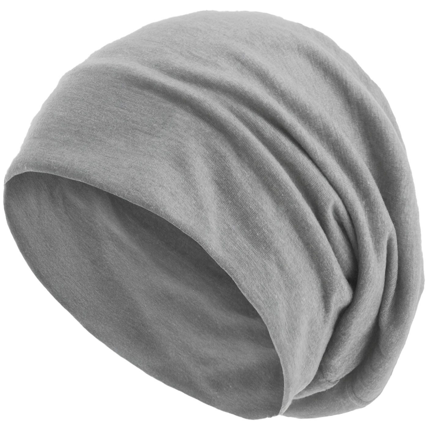 style3 Beanie (1-St) Mütze Damen Herren Haube Sommer Herbst XXL Chemo Schlafmütze Cap