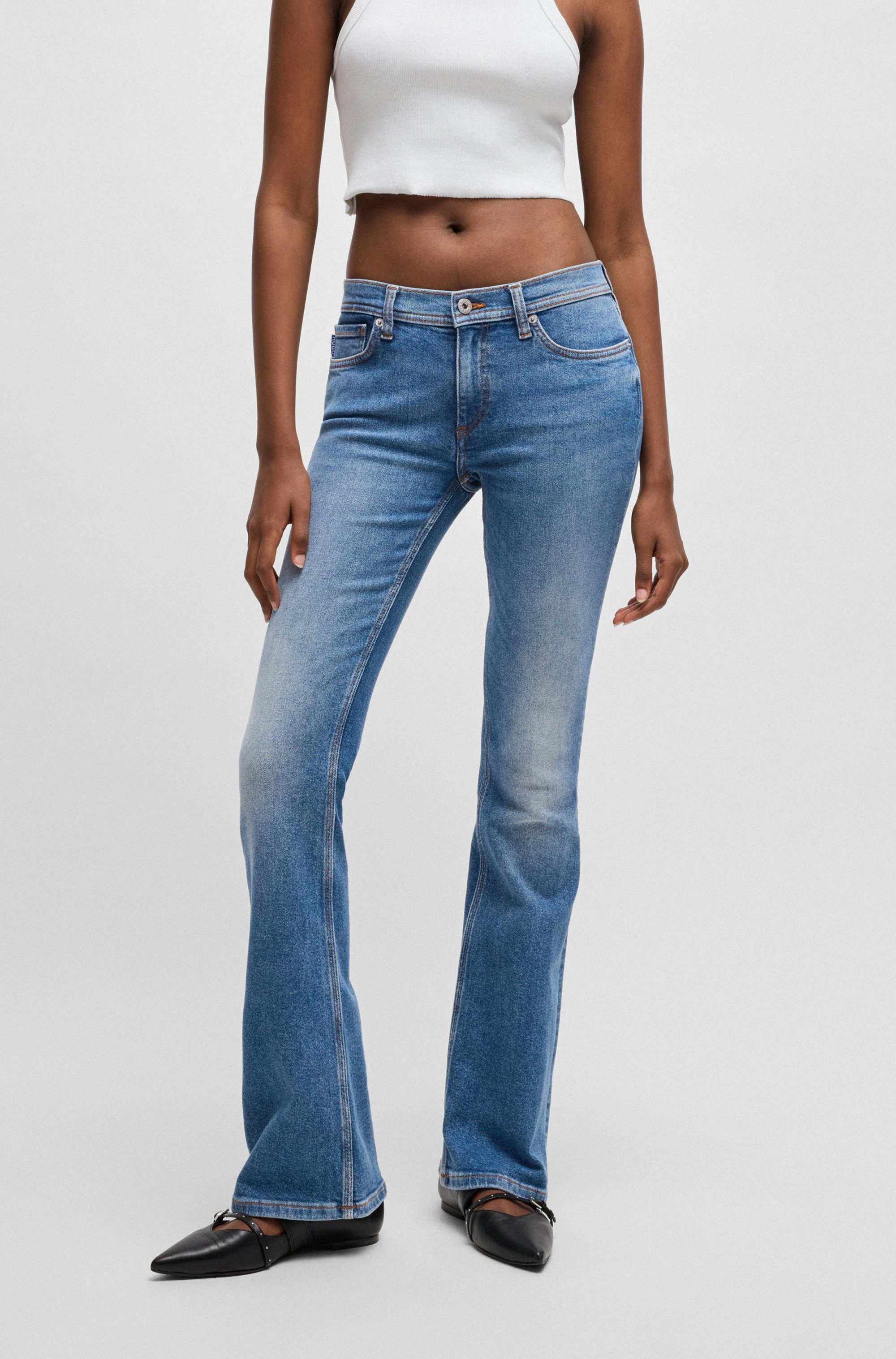HUGO Blue Bootcut-Jeans "Getti", Ausgestelltes Bein, elastisches Denim günstig online kaufen
