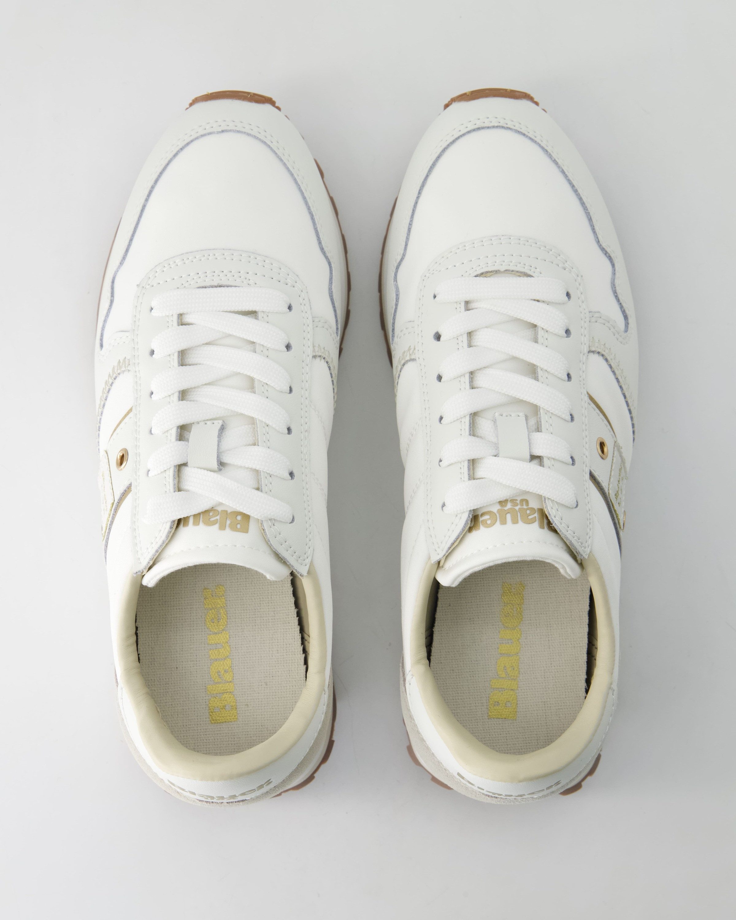 Blauer S5Millen03 Sneaker Obermaterial: Leder und Textil