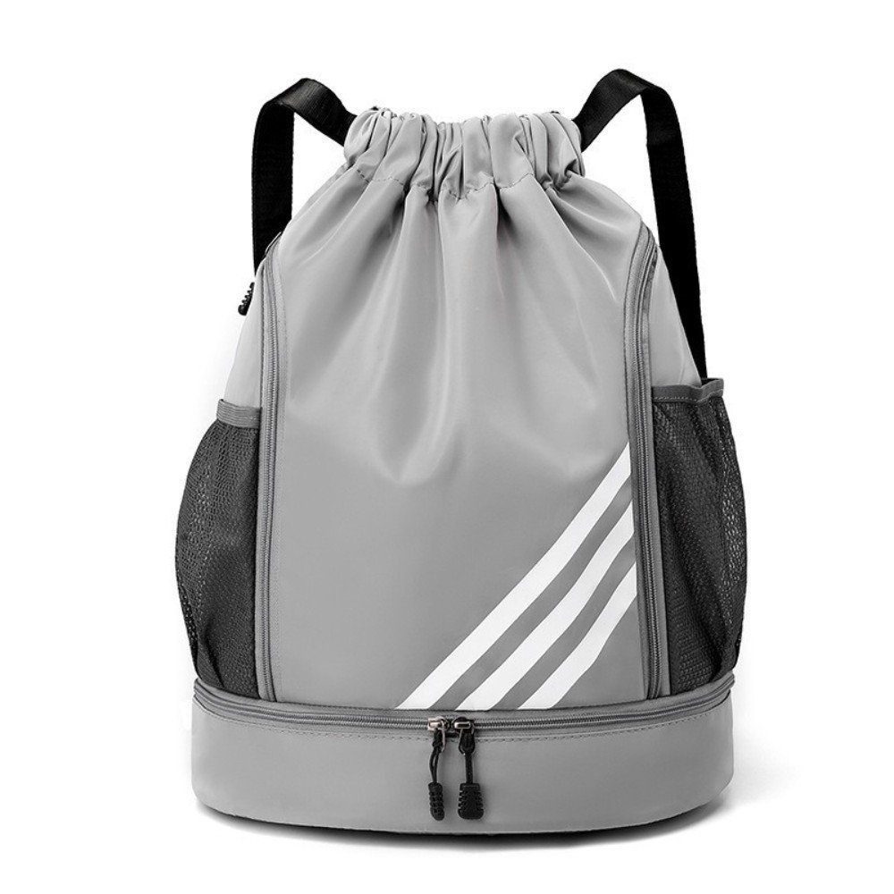 feinlux Balltasche Basketballtasche wasserdichte Sportrucksack (Packung, Mesh Basketballtasche), Wasserdicht, großes Fassungsvermögen, mehrere Fächer