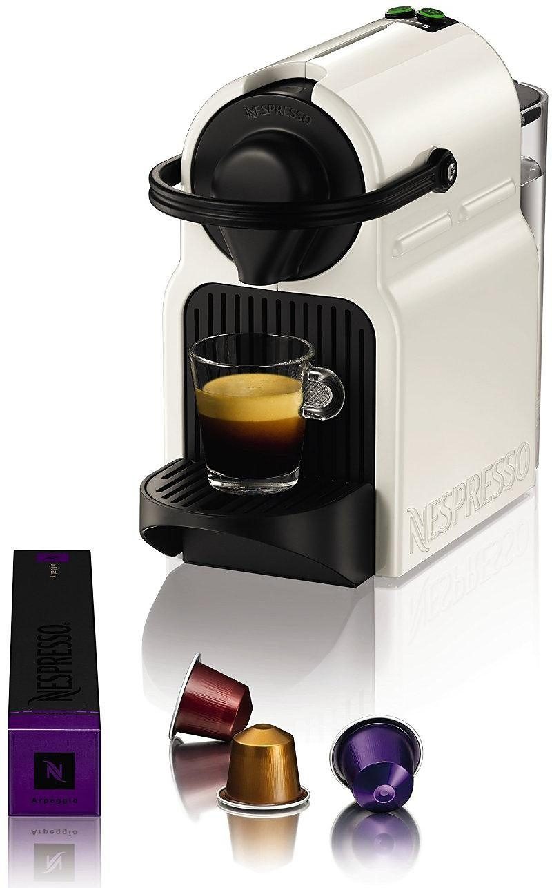 Nespresso Kapselmaschine XN1001 Inissia von Krups, Wassertankkapazität: 0,7 Liter, inkl. Willkommenspaket mit 14 Kapseln