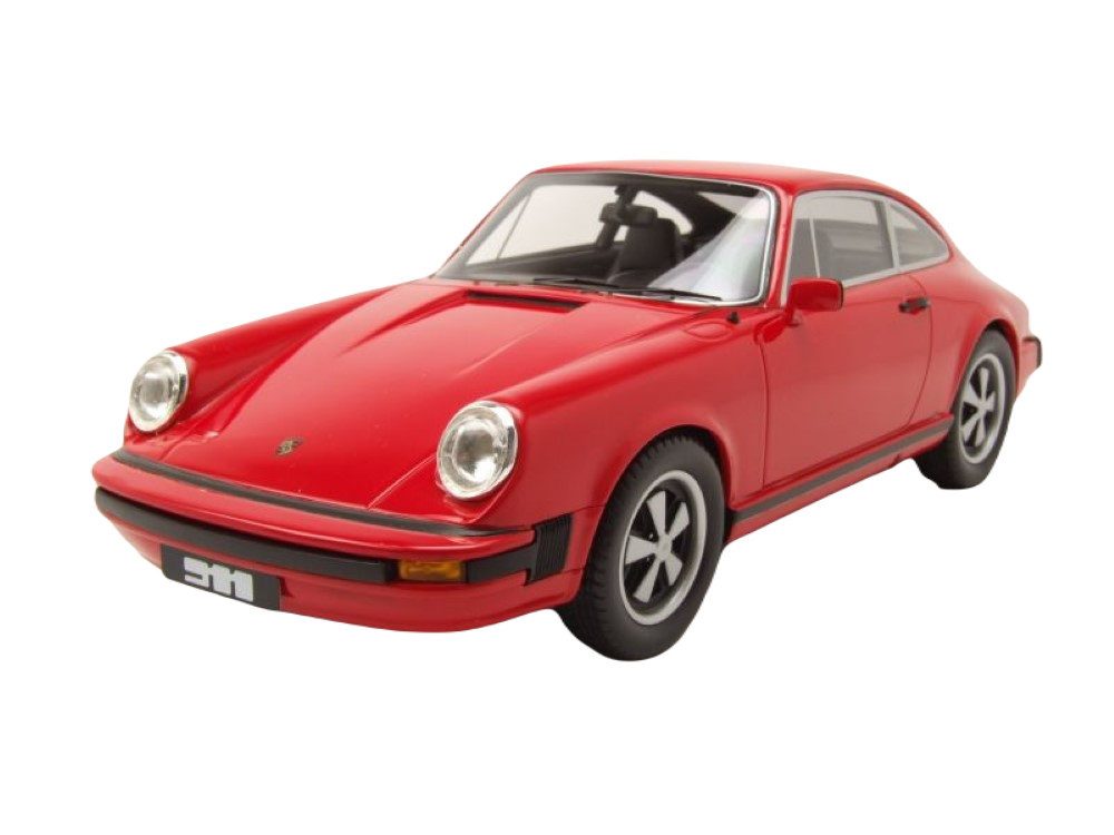 Schuco Modellauto Porsche 911 Coupe 1977 rot, Maßstab 1:18