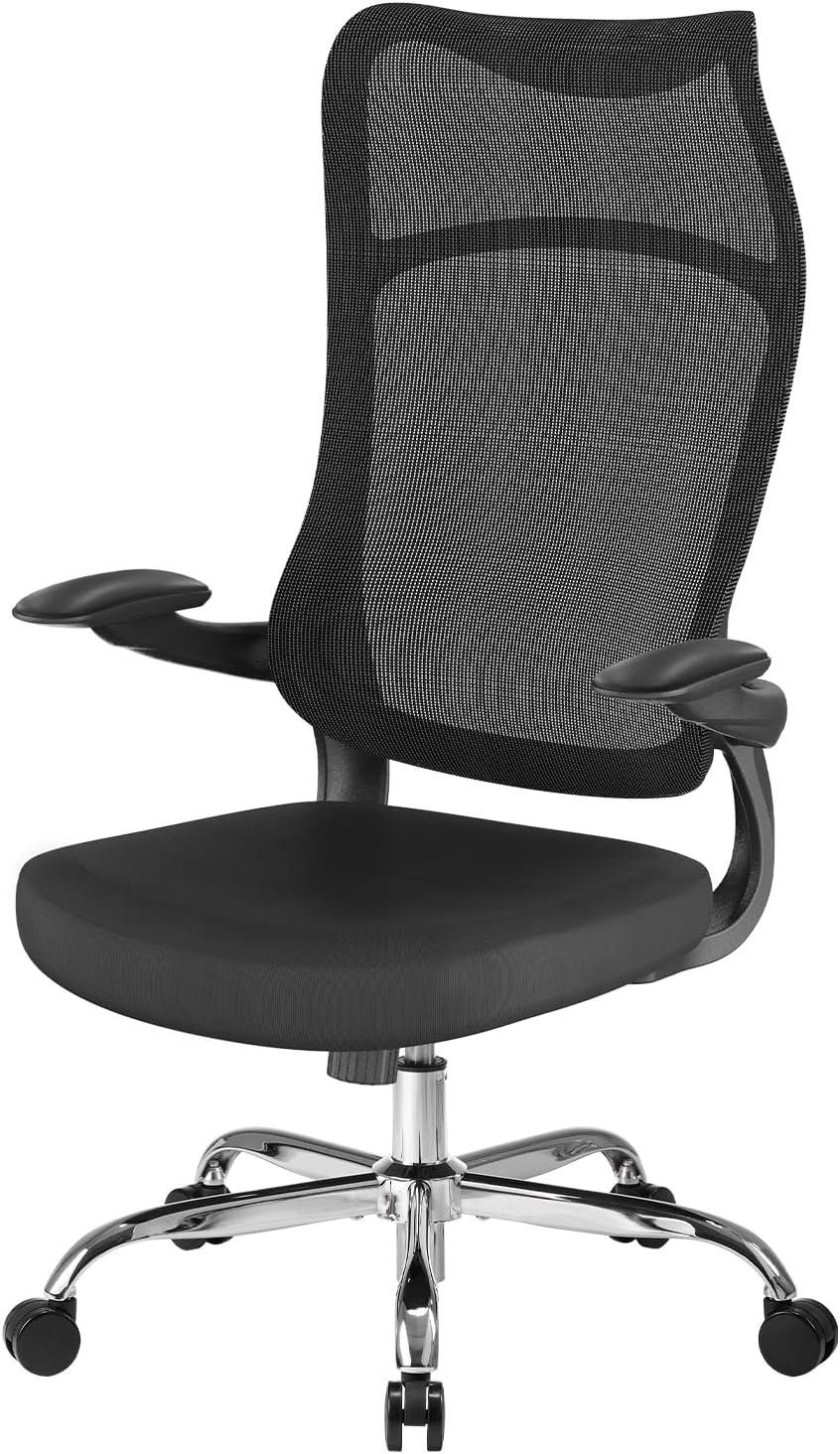 Ximstar Bürostuhl, Schreibtischstuhl mit 3D Armlehnen, Office Chair 360° Drehstuhl