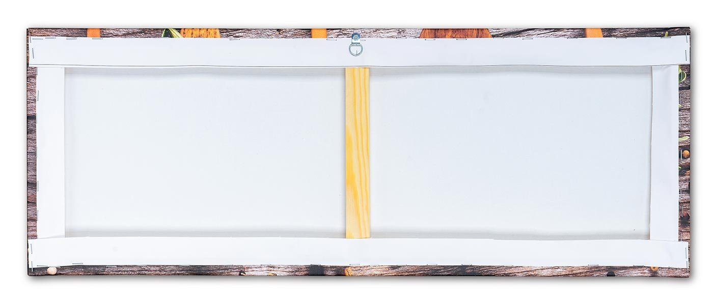 Levandeo® Wandbild, Wandbild 80x30cm Leinwand Kaffee Gewürze Küche Deko Wanddeko Wohnen