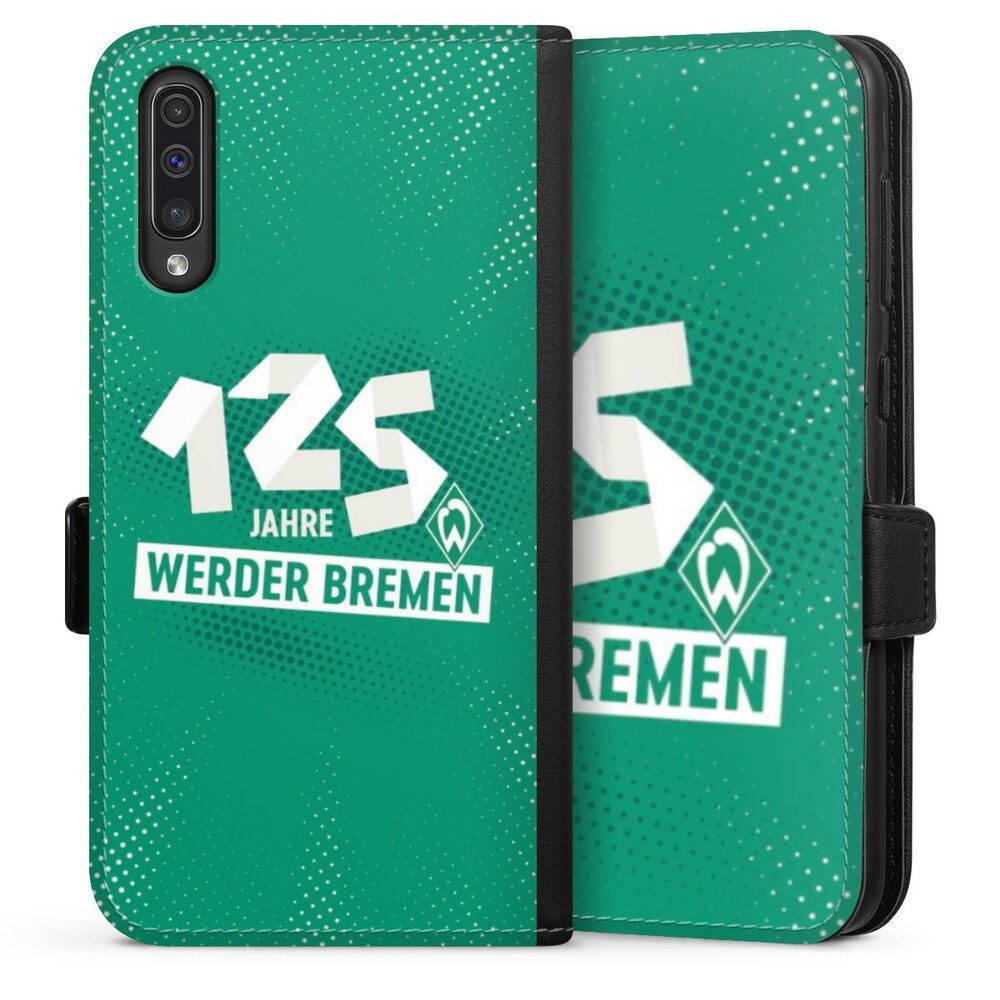 DeinDesign Handyhülle 125 Jahre Werder Bremen Offizielles Lizenzprodukt, Samsung Galaxy A30s Hülle Handy Flip Case Wallet Cover