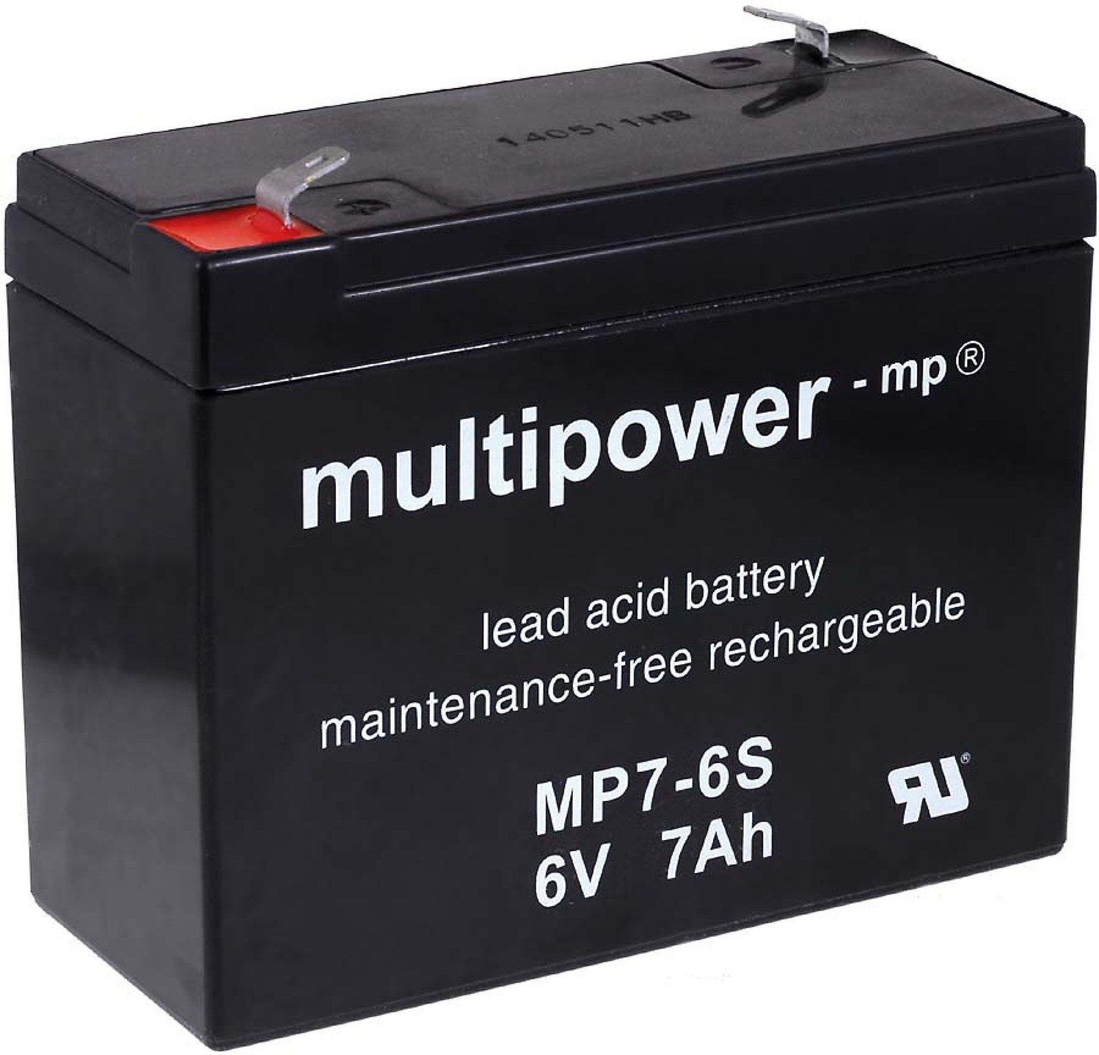 (multipower) (6 Powery V) mAh MP7-6S Bleiakku Bleiakkus Powery 7000