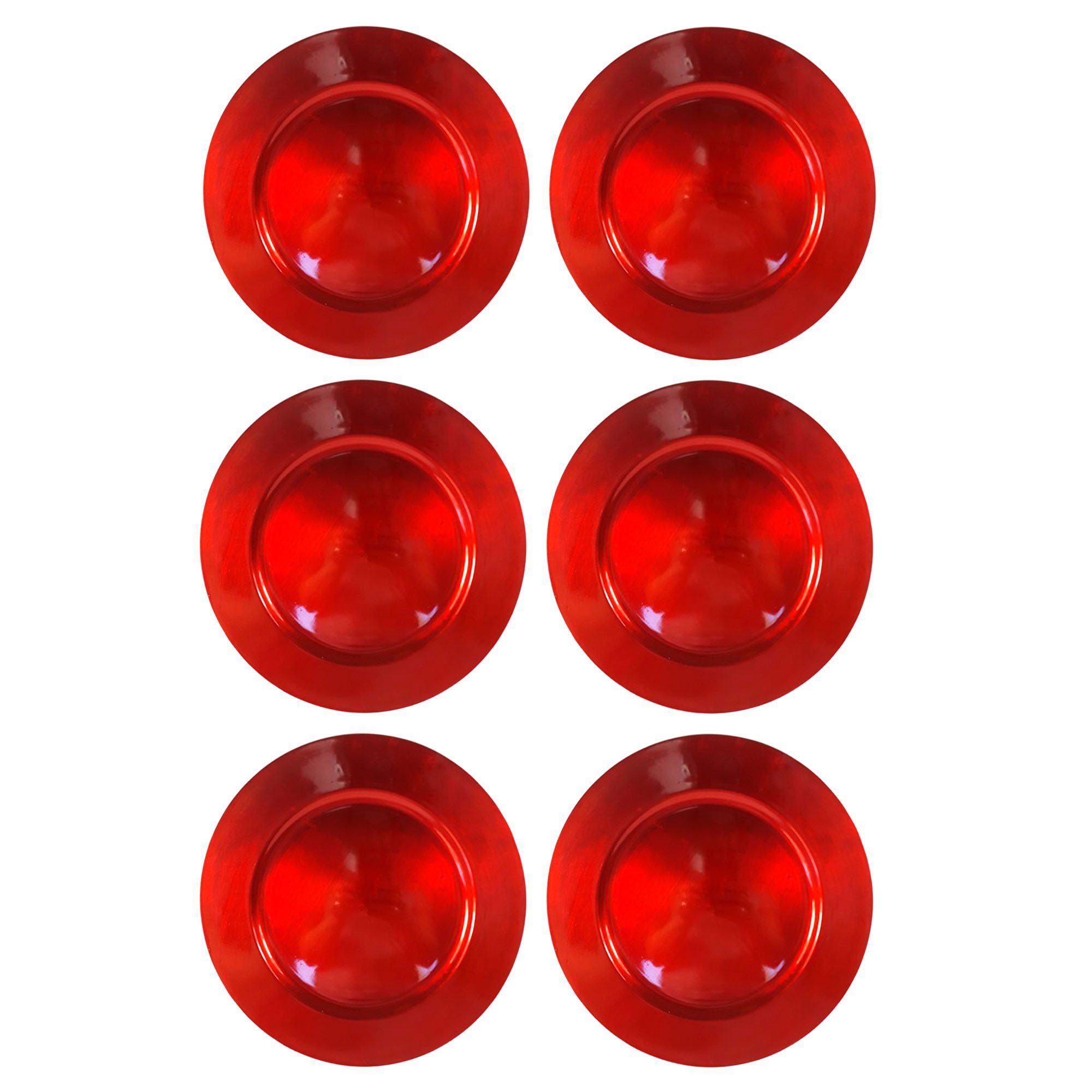 Annastore Platzset 6 x Platzteller aus herrlich schimmerndem Melamin Ø 33 c günstig online kaufen